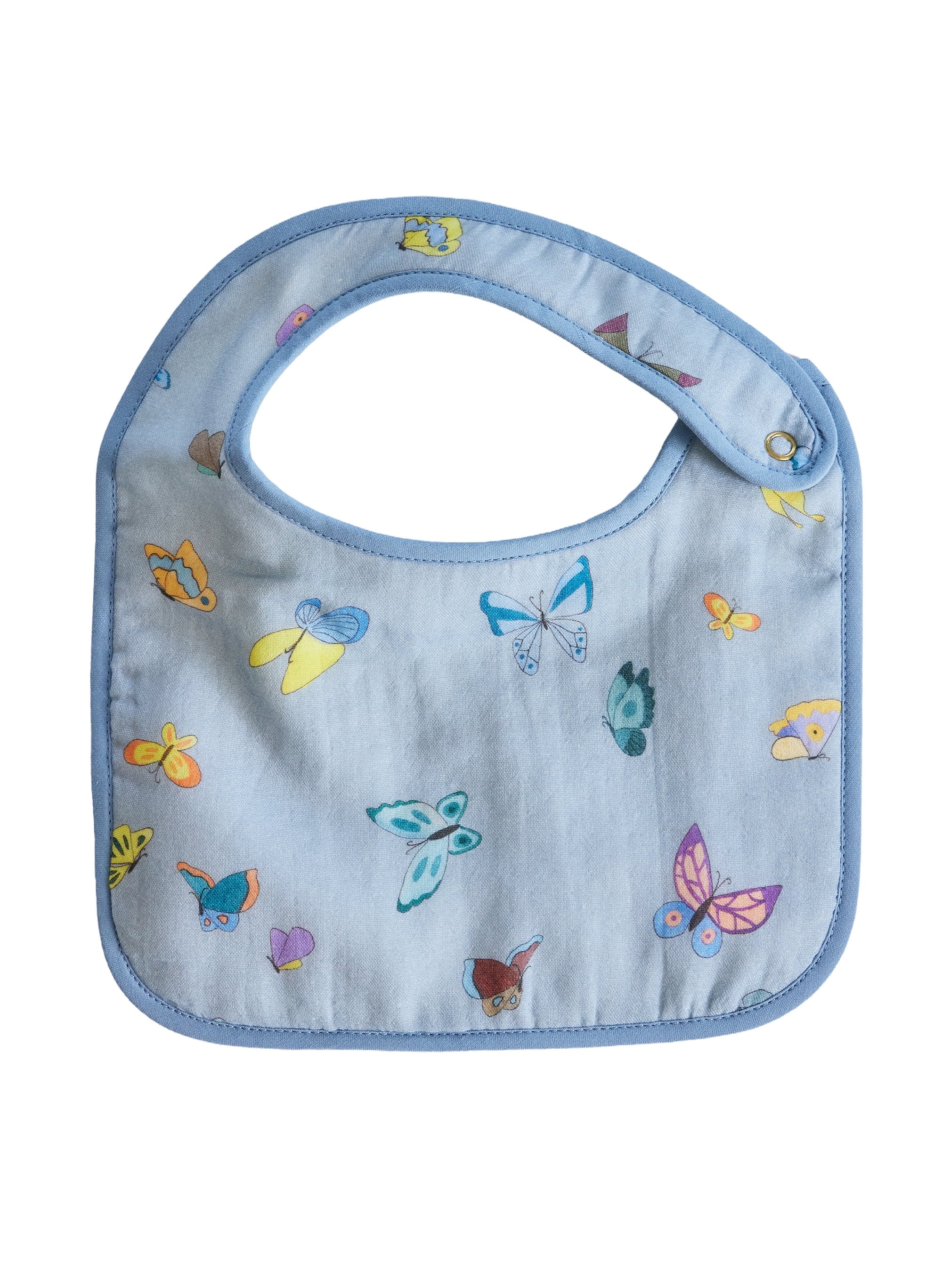 Blue Madame Butterfly Bib