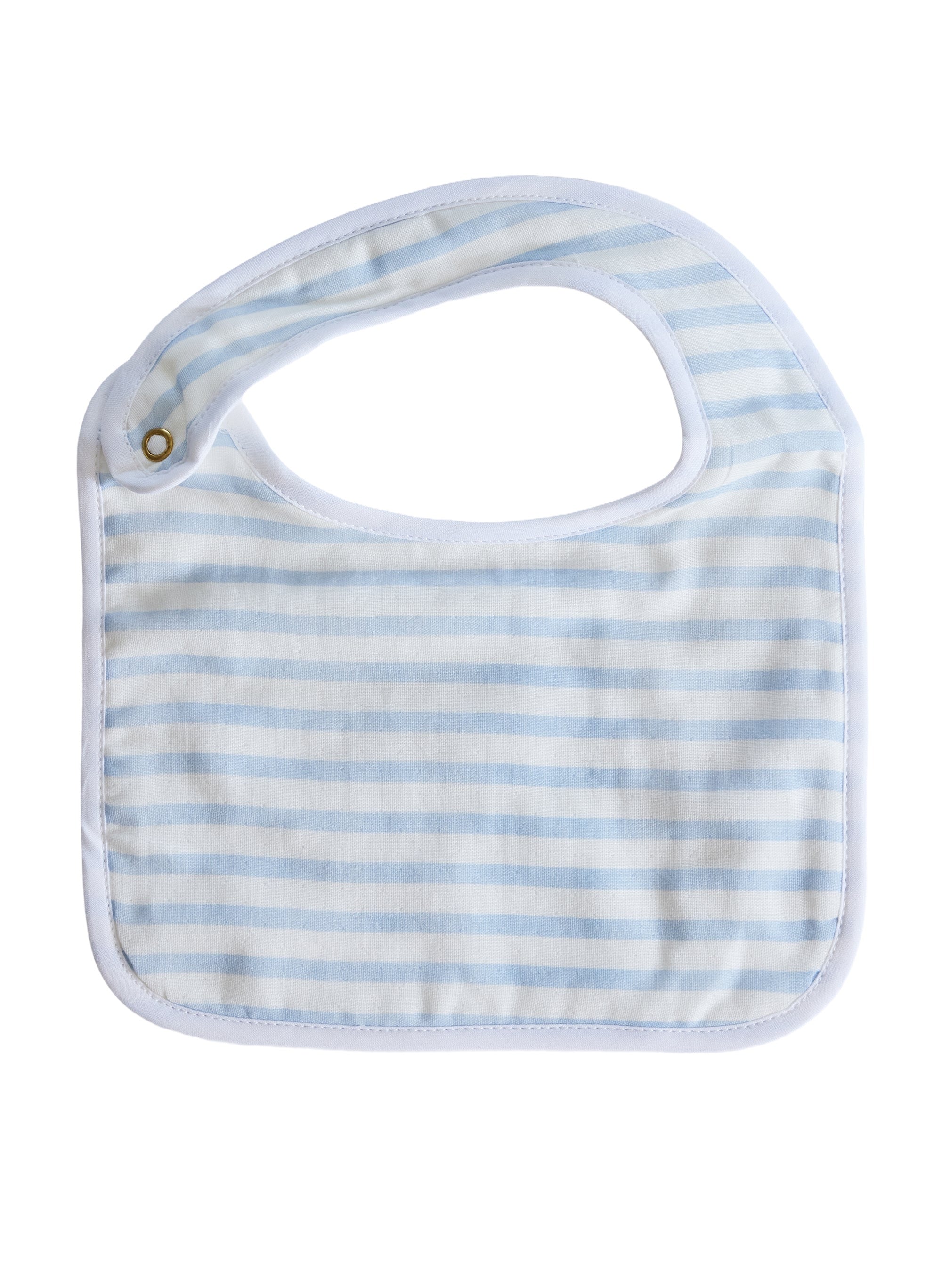 Blue & White Striped Bib