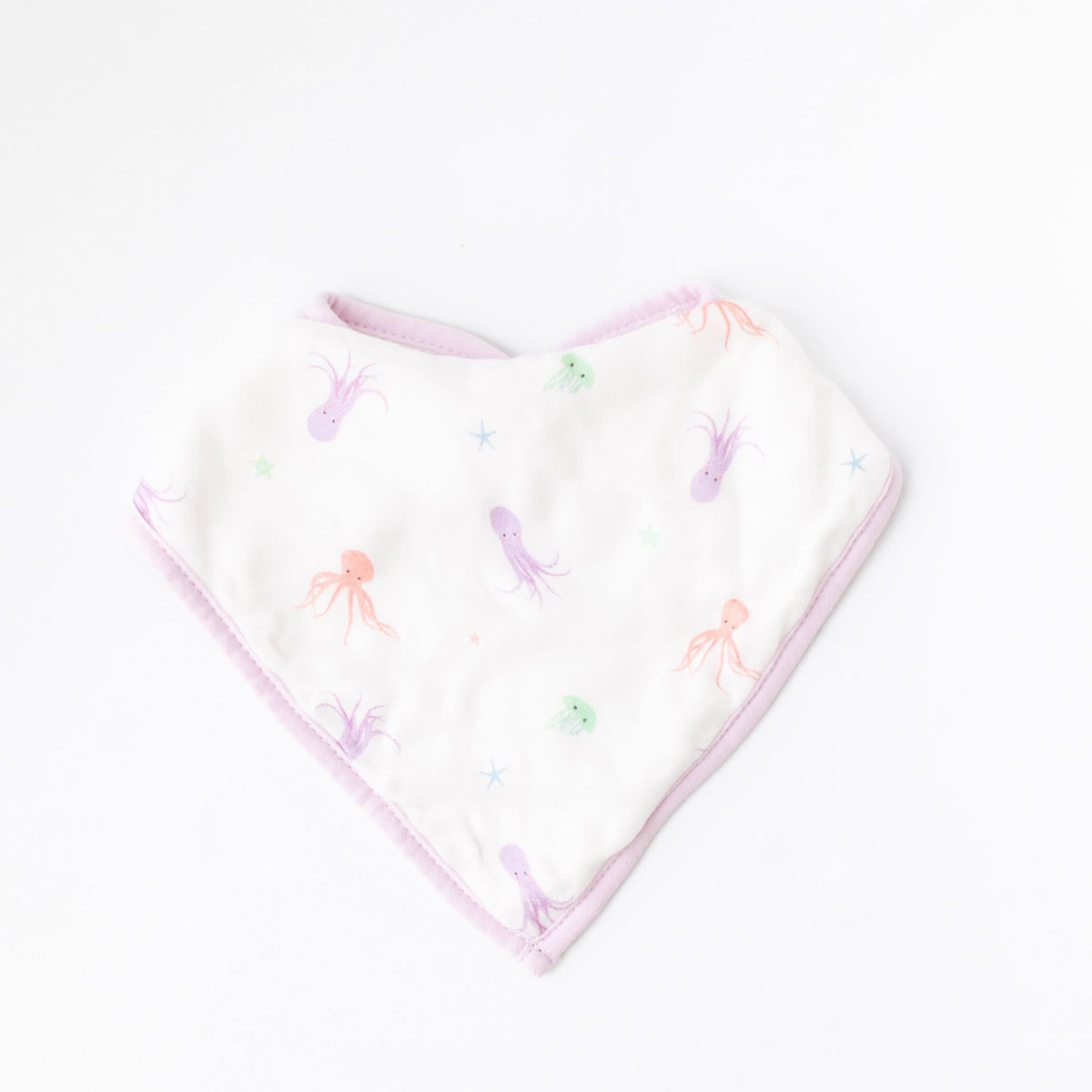 Octopus & Lavender Wave Bib Set