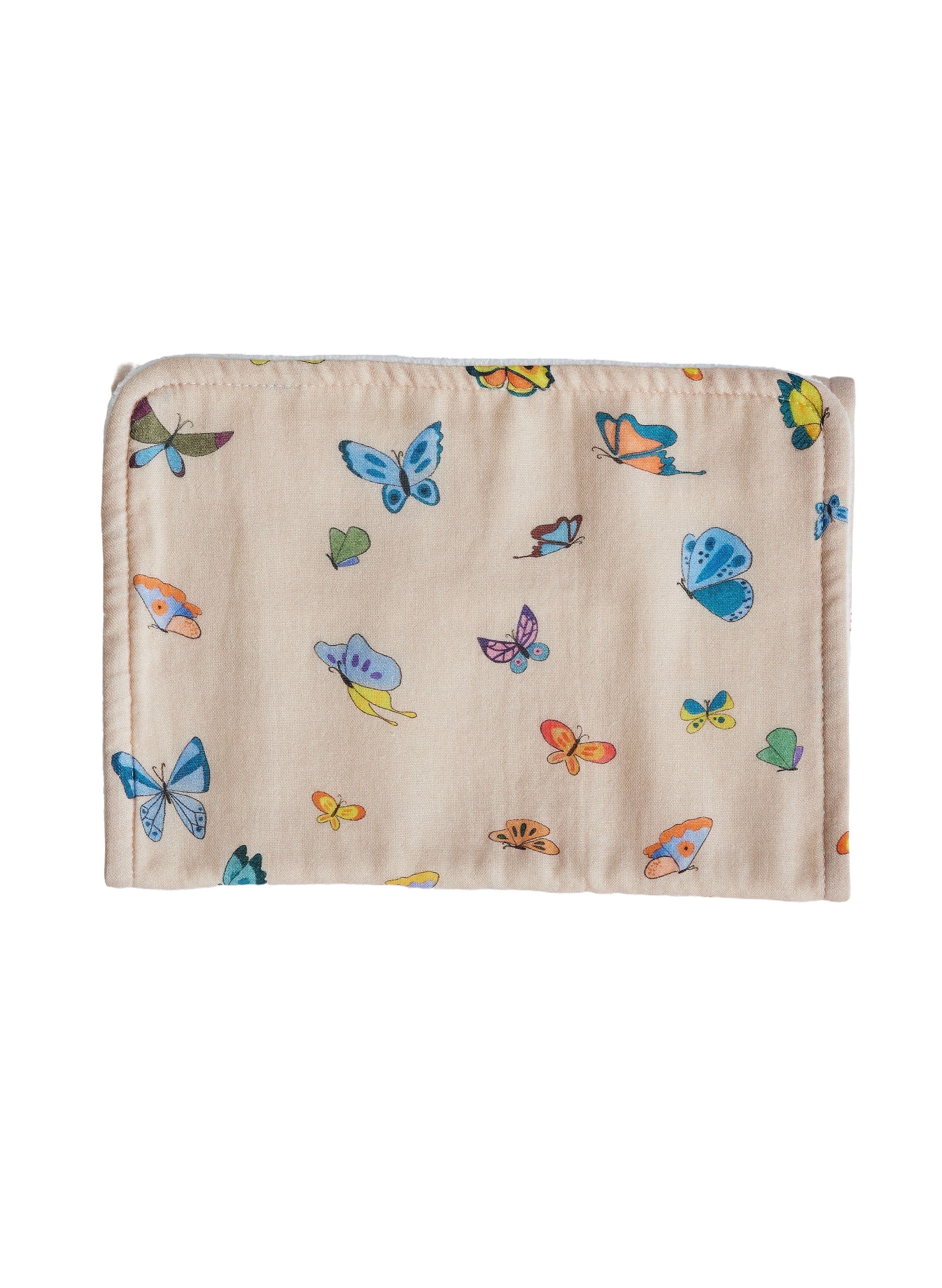 Blush Peach Madame Butterfly Burp Cloth