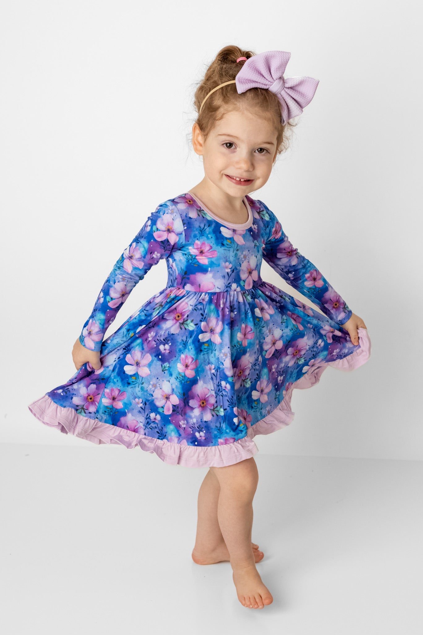 Orchid | Toddler Girl Nylon Bow