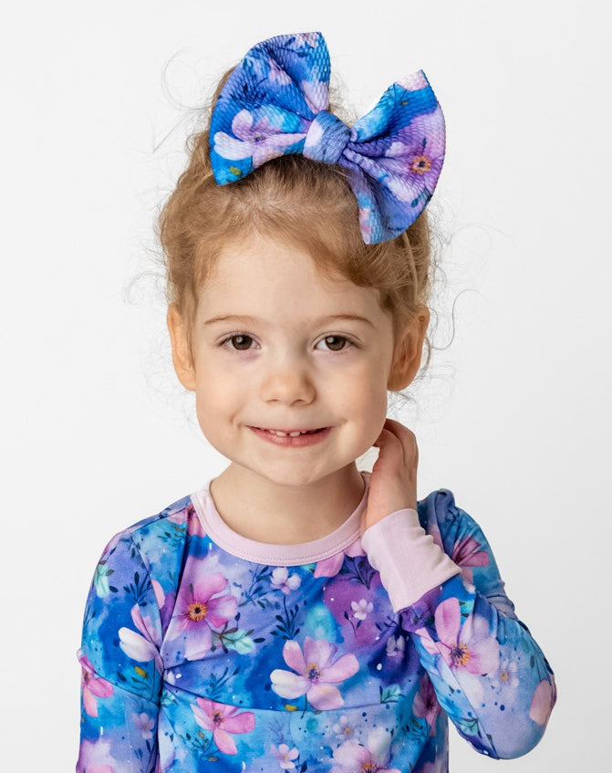 Dreamy Blooms | Toddler Girl Nylon Bow