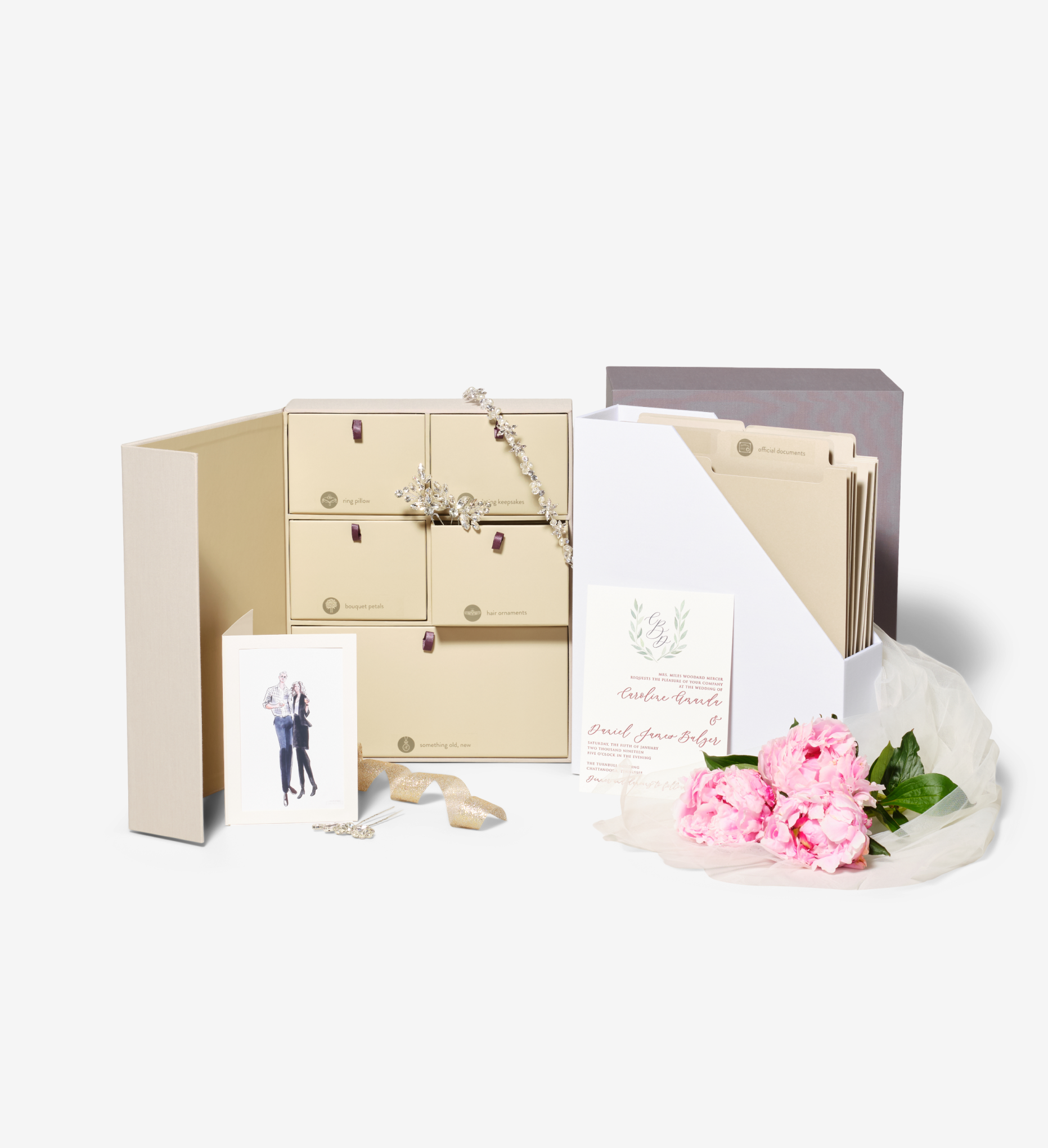 Baby & Wedding Deluxe Keepsake Box Gift Set