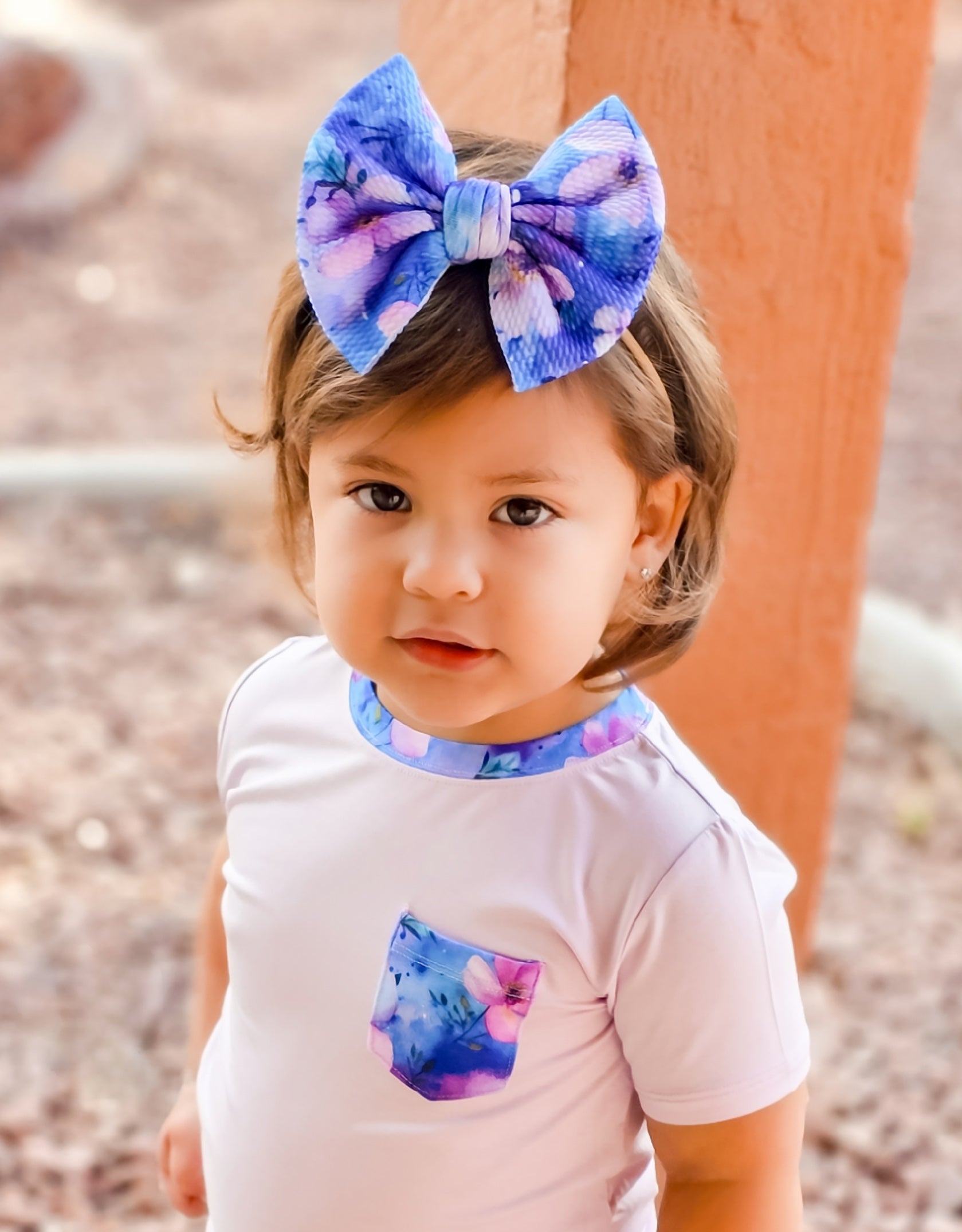 Dreamy Blooms | Toddler Girl Nylon Bow