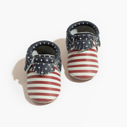 Born In The Usa Moccasin Baby Shoe