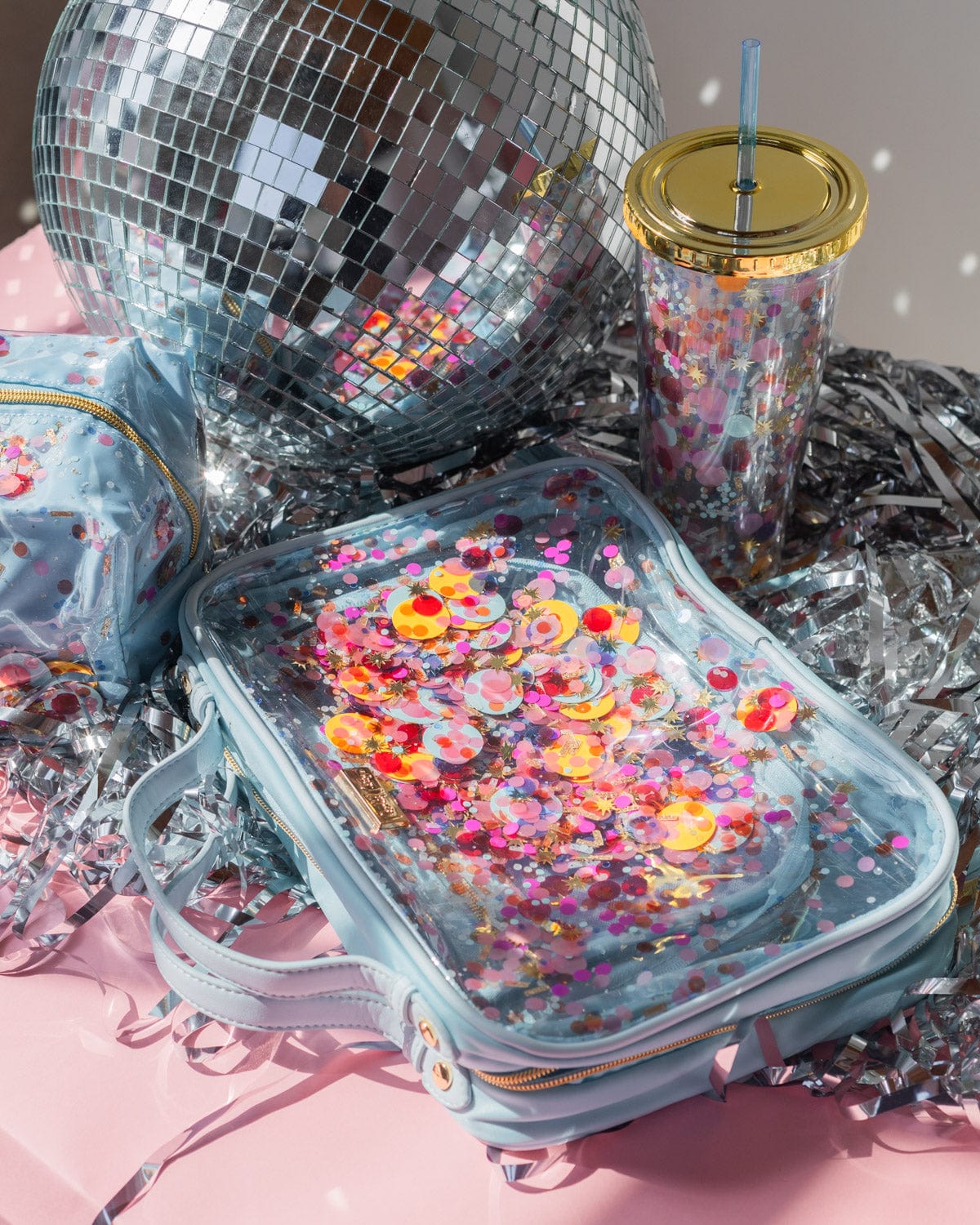 Confetti Travel Makeup And Cosmetic Bag
