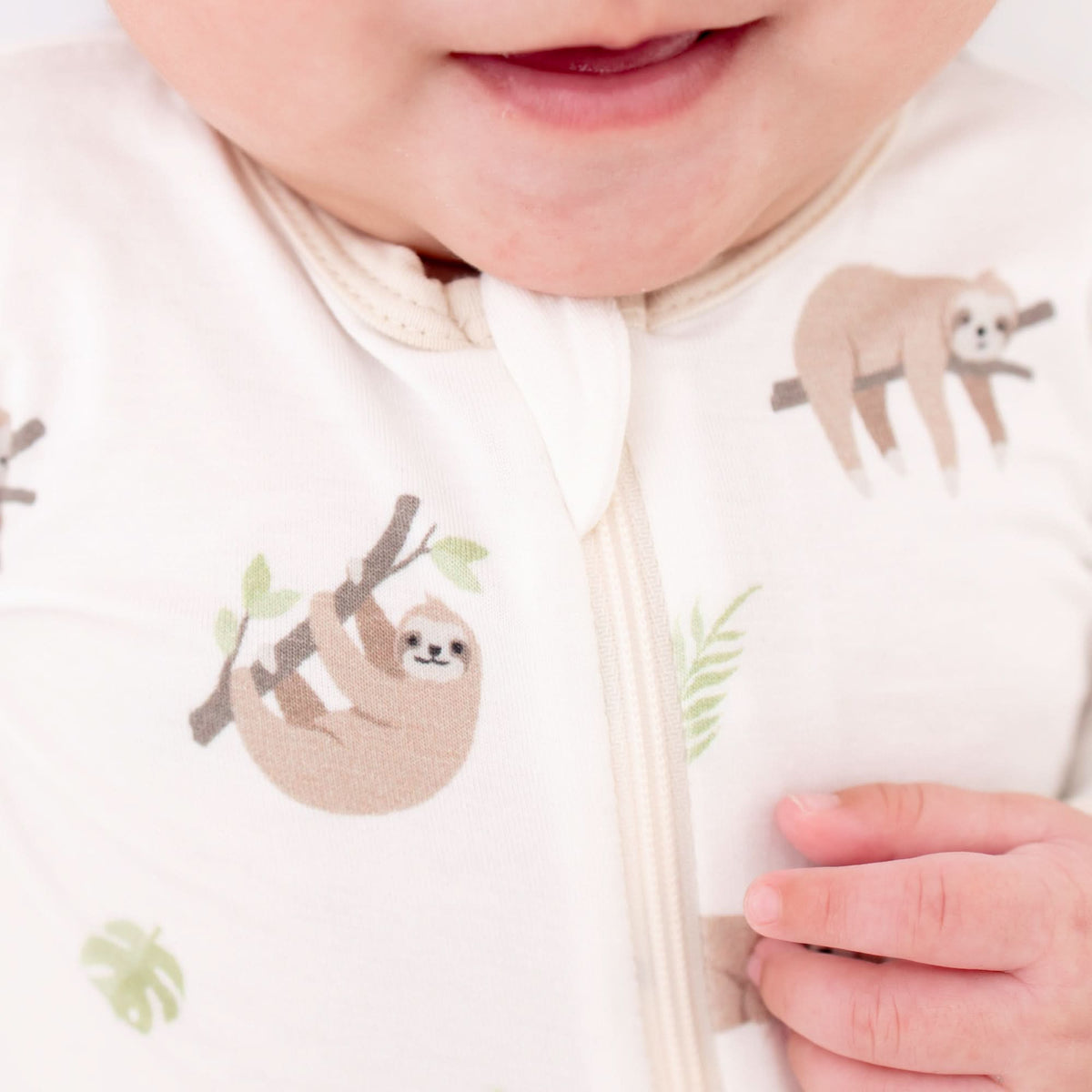 Sloth Zippered Footie