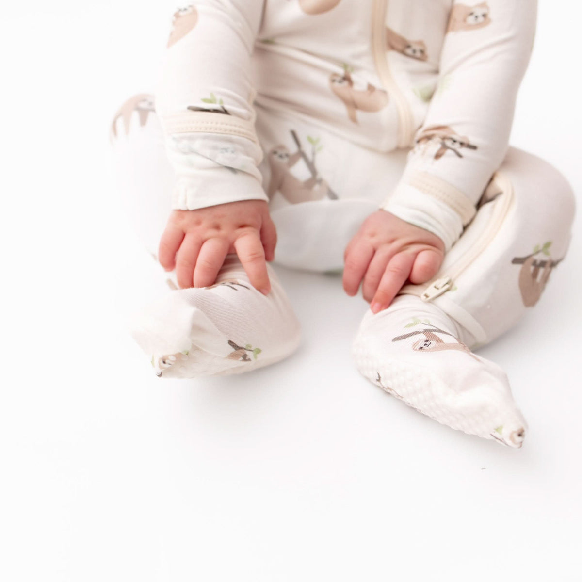 Sloth Zippered Footie