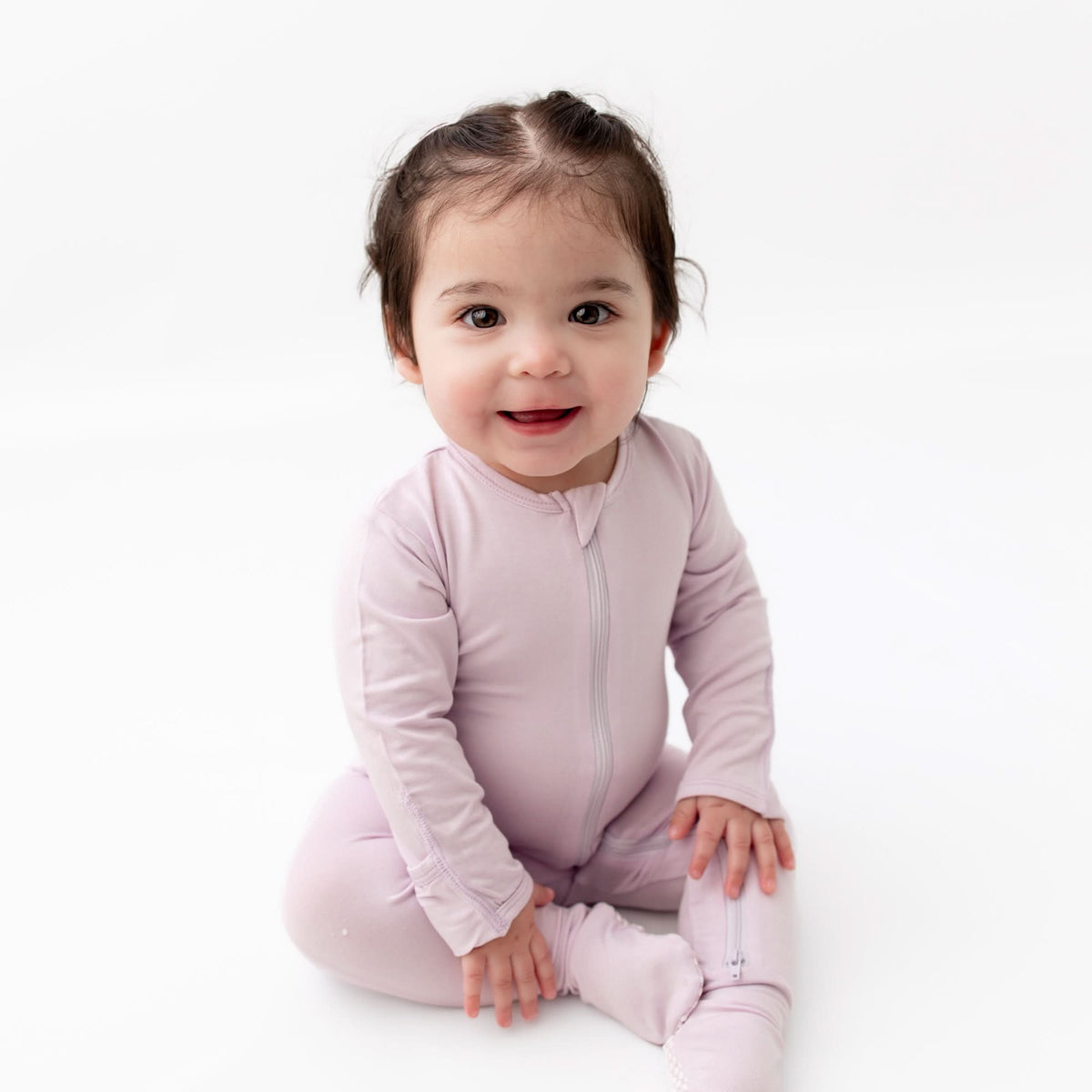 Lavender Zippered Footie