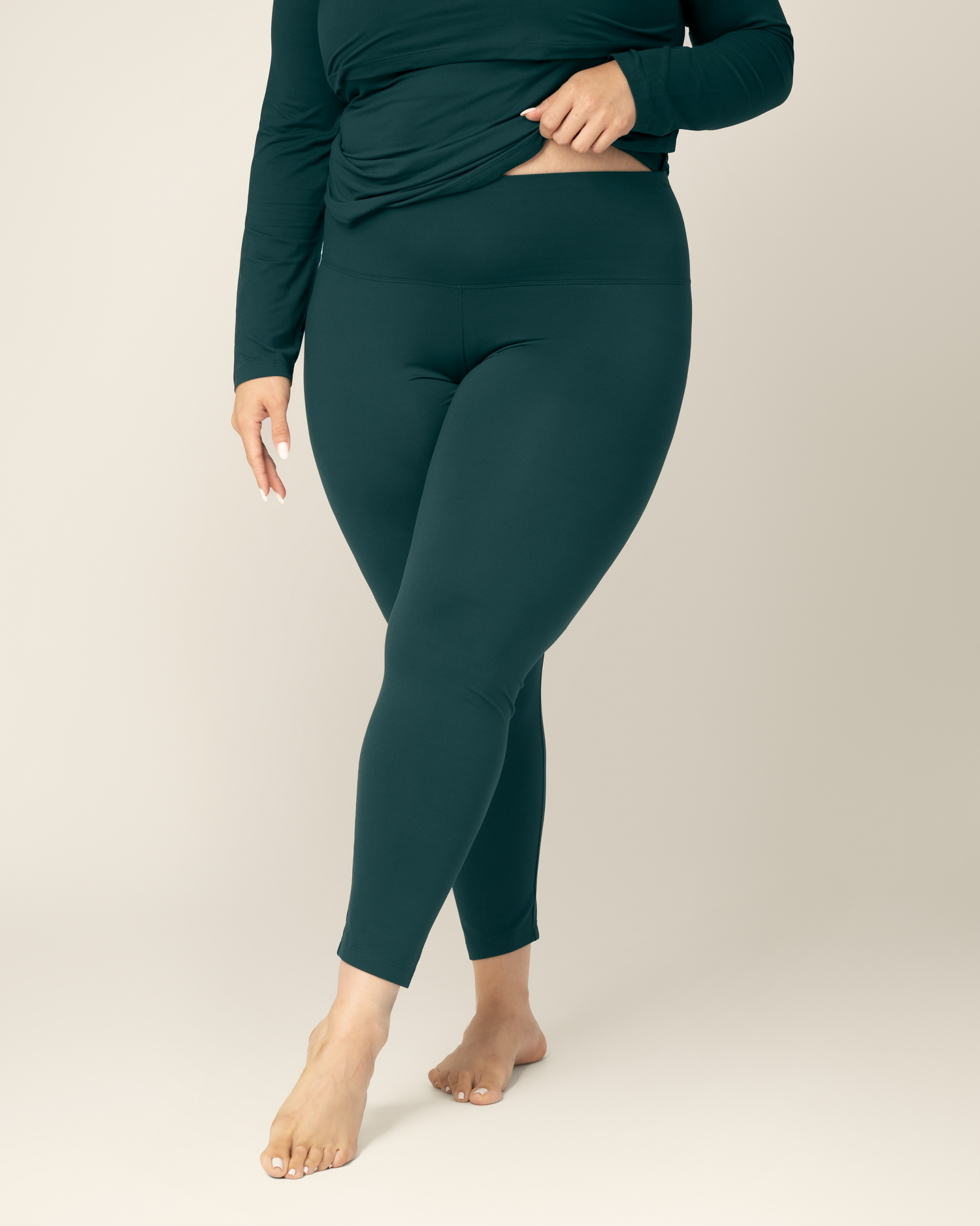 Jane Nursing Pajama Set | Evergreen