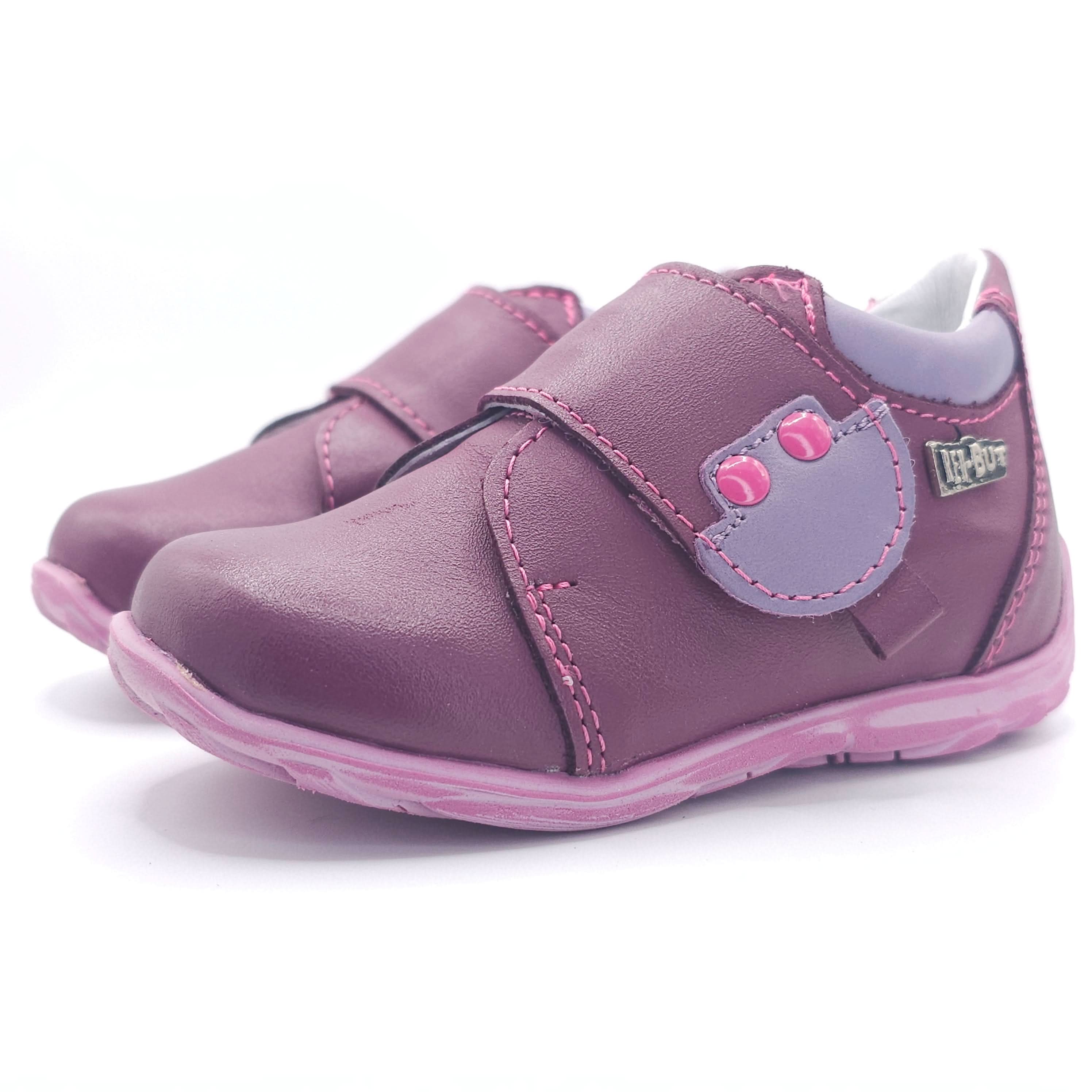 Girls Velcro Shoe In Purple