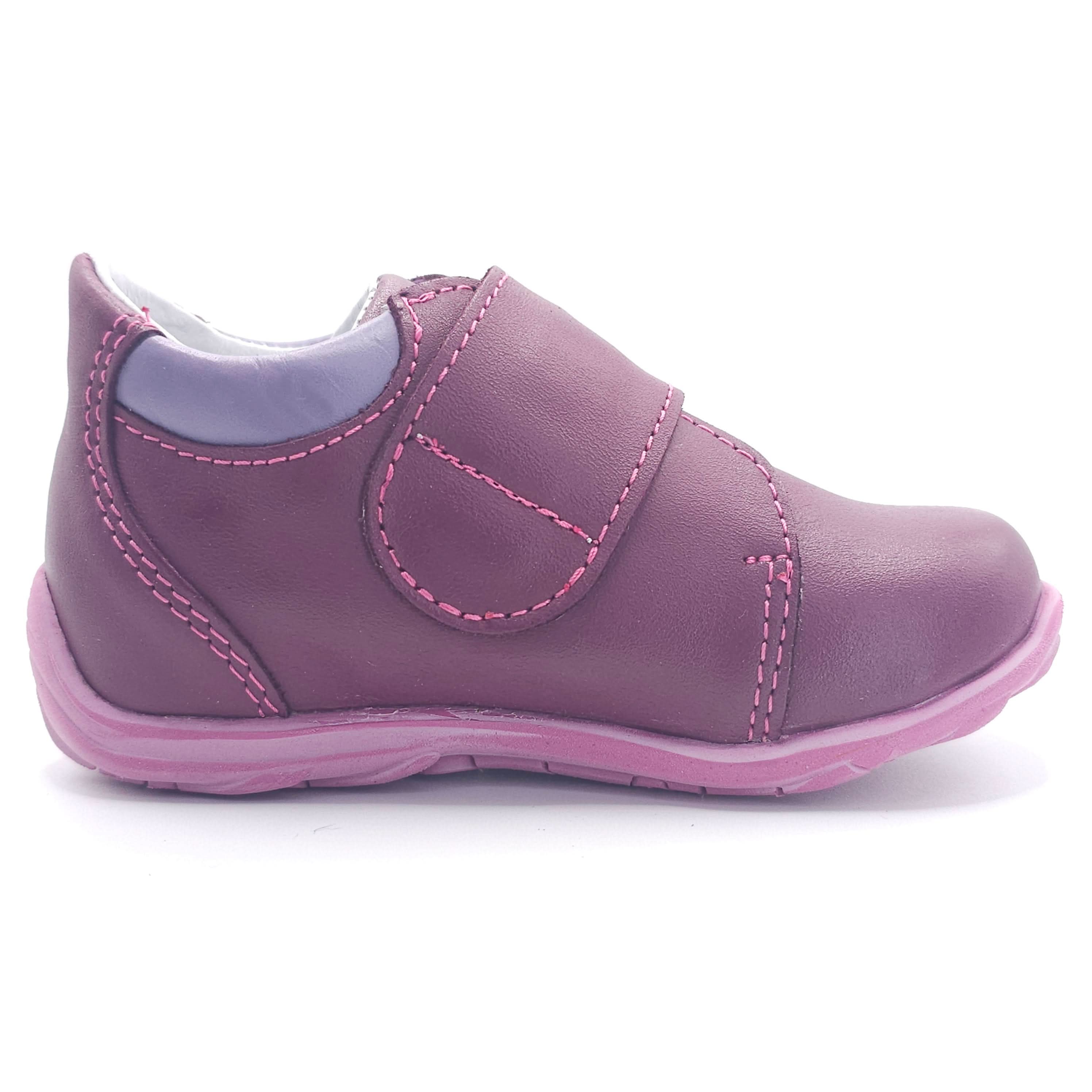 Girls Velcro Shoe In Purple