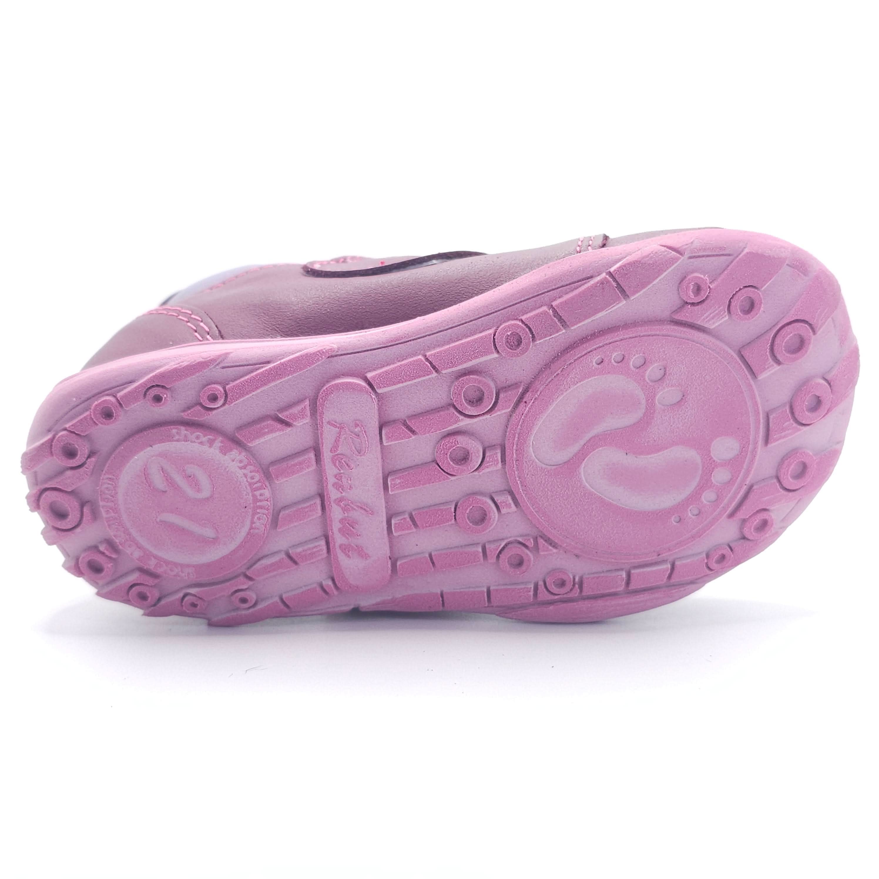 Girls Velcro Shoe In Purple