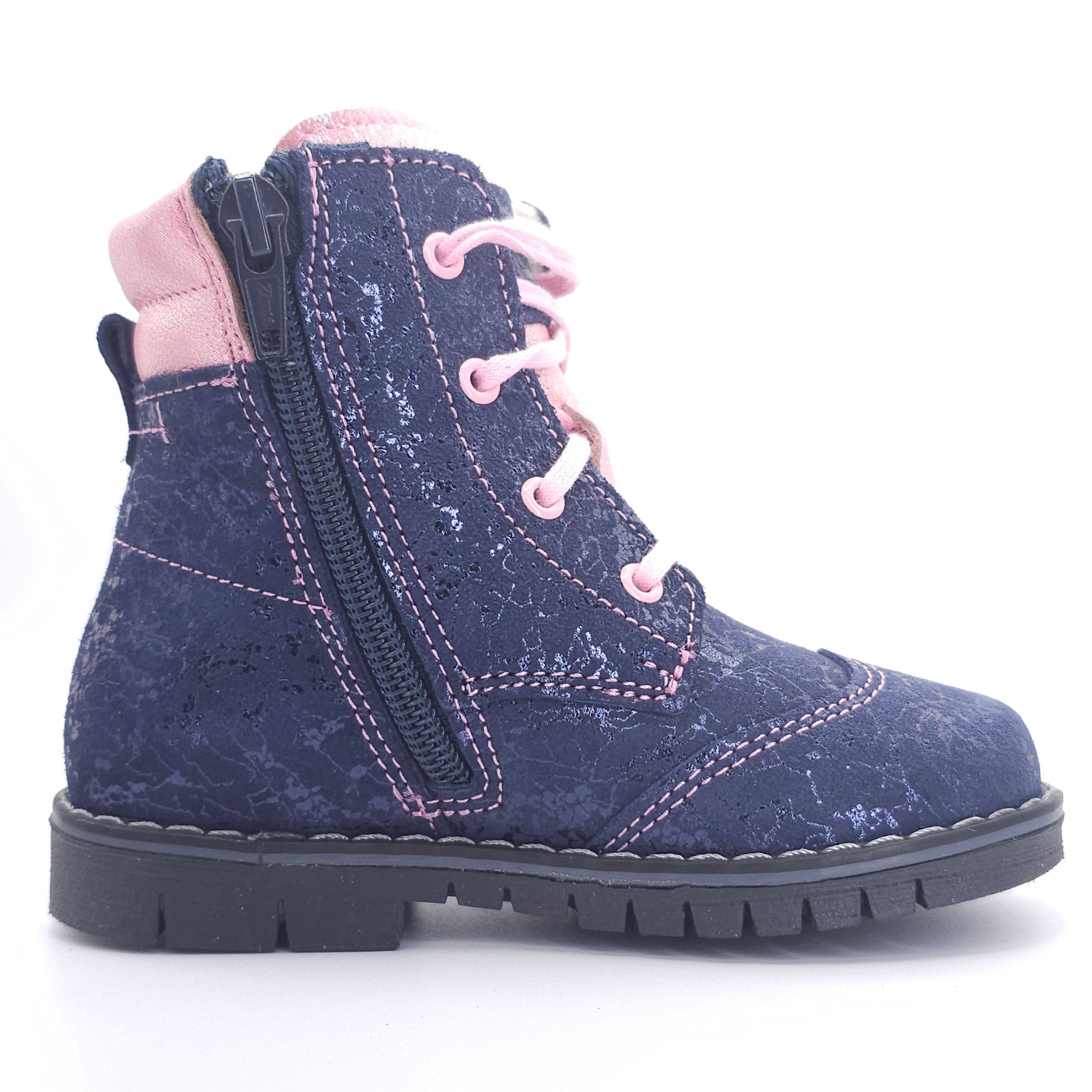 Girls Navy Winter Boot