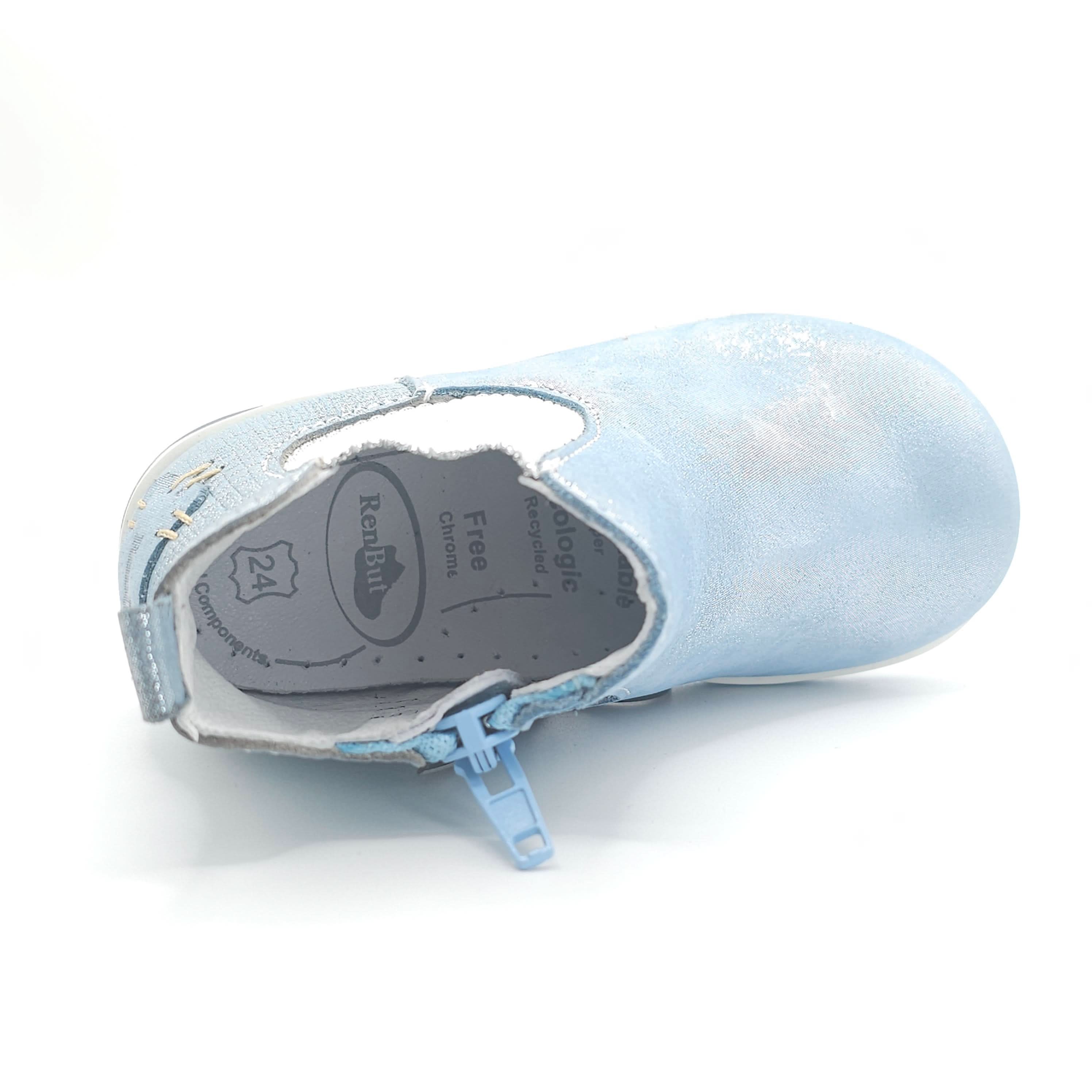 Girls Blue Pearl Chelsea Bootie