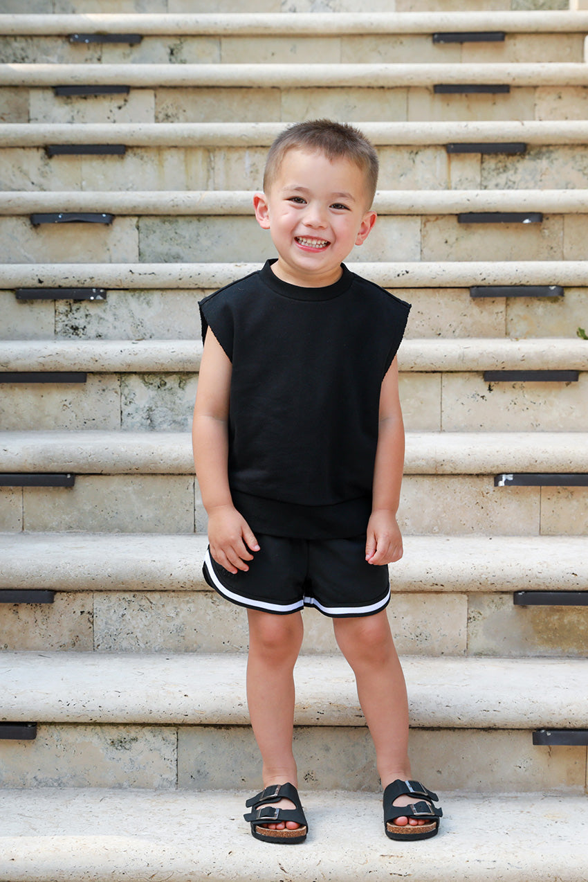 Cotton Sleeveless Sweatshirt