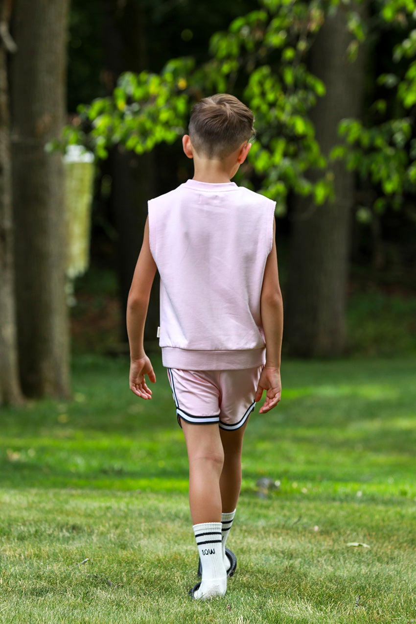 Cotton Sleeveless Sweatshirt