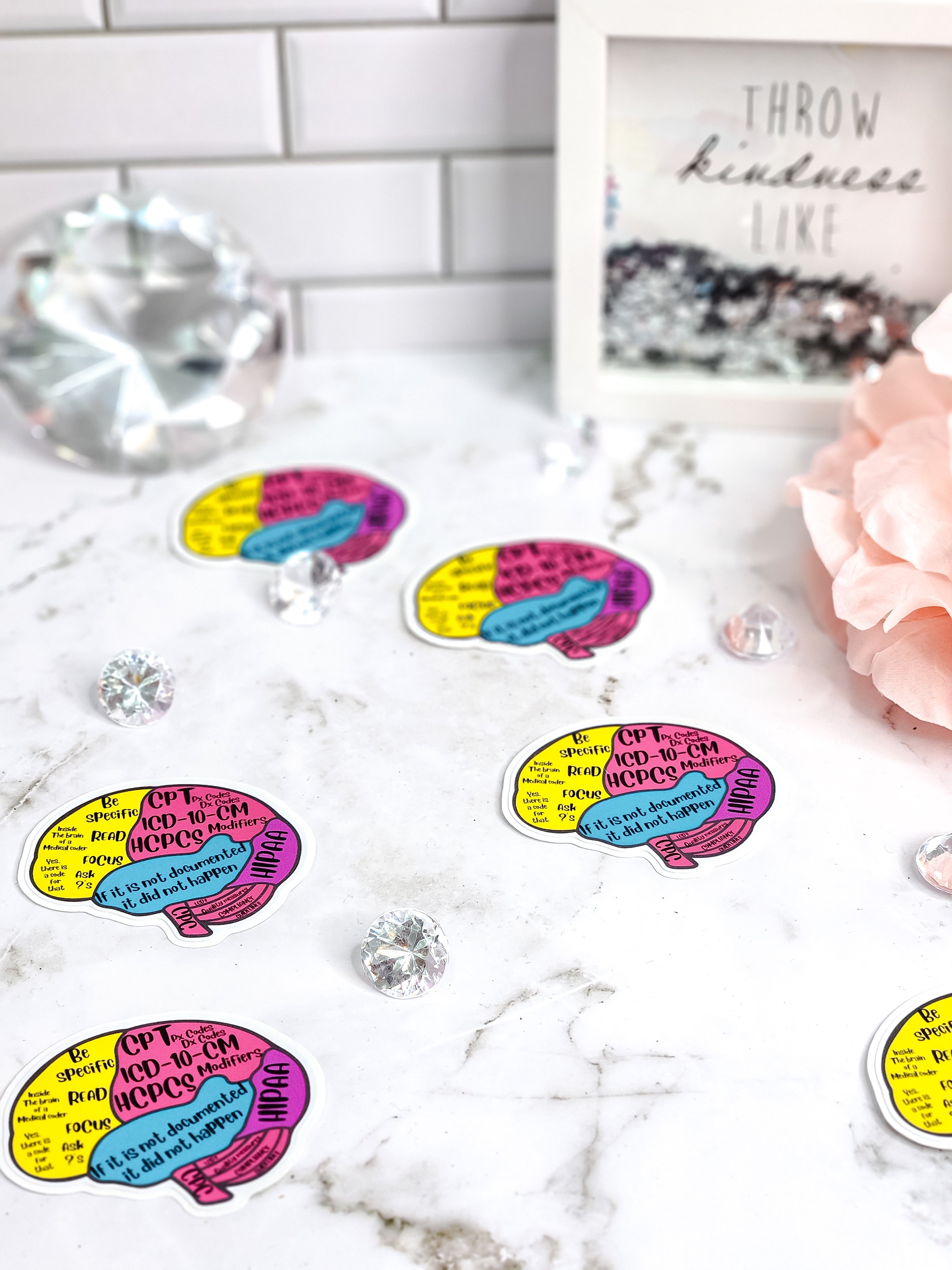 In The Brain Of A Medical Coder Sticker