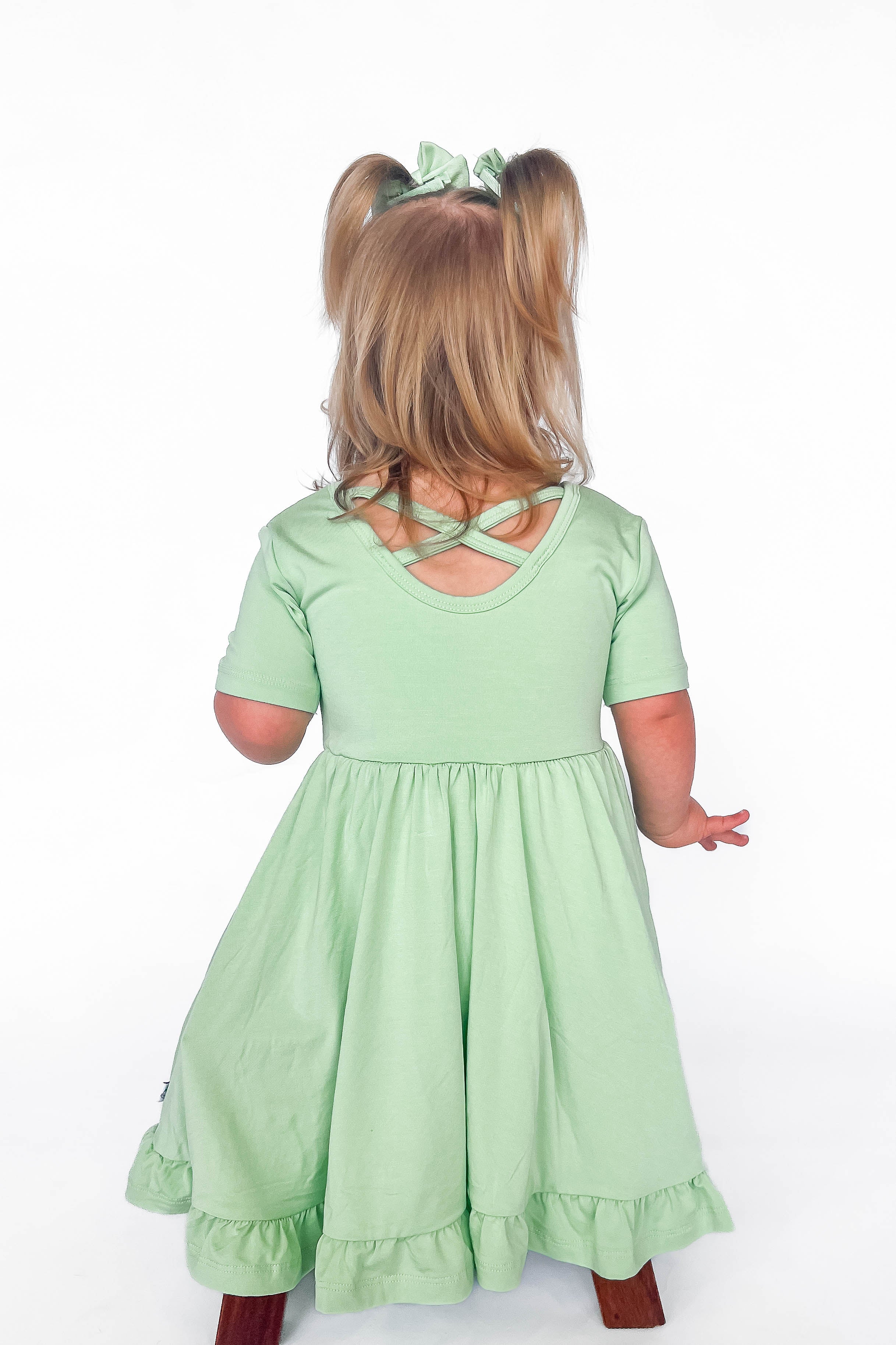 Jade | Toddler & Girls Bamboo Ruffle Twirl Dress