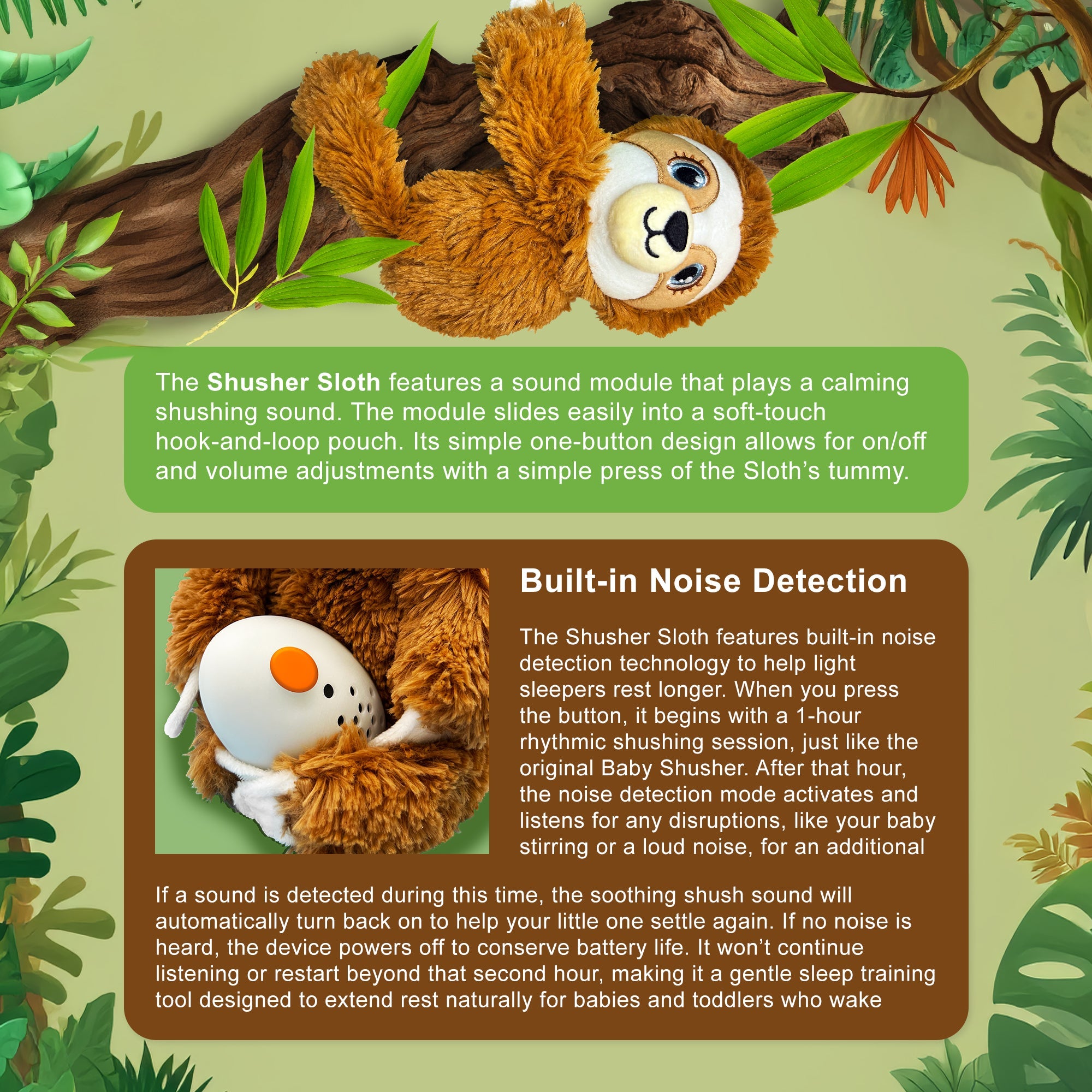 Sloth & Shushie™ 2-pack Bundle : Try Shushies™