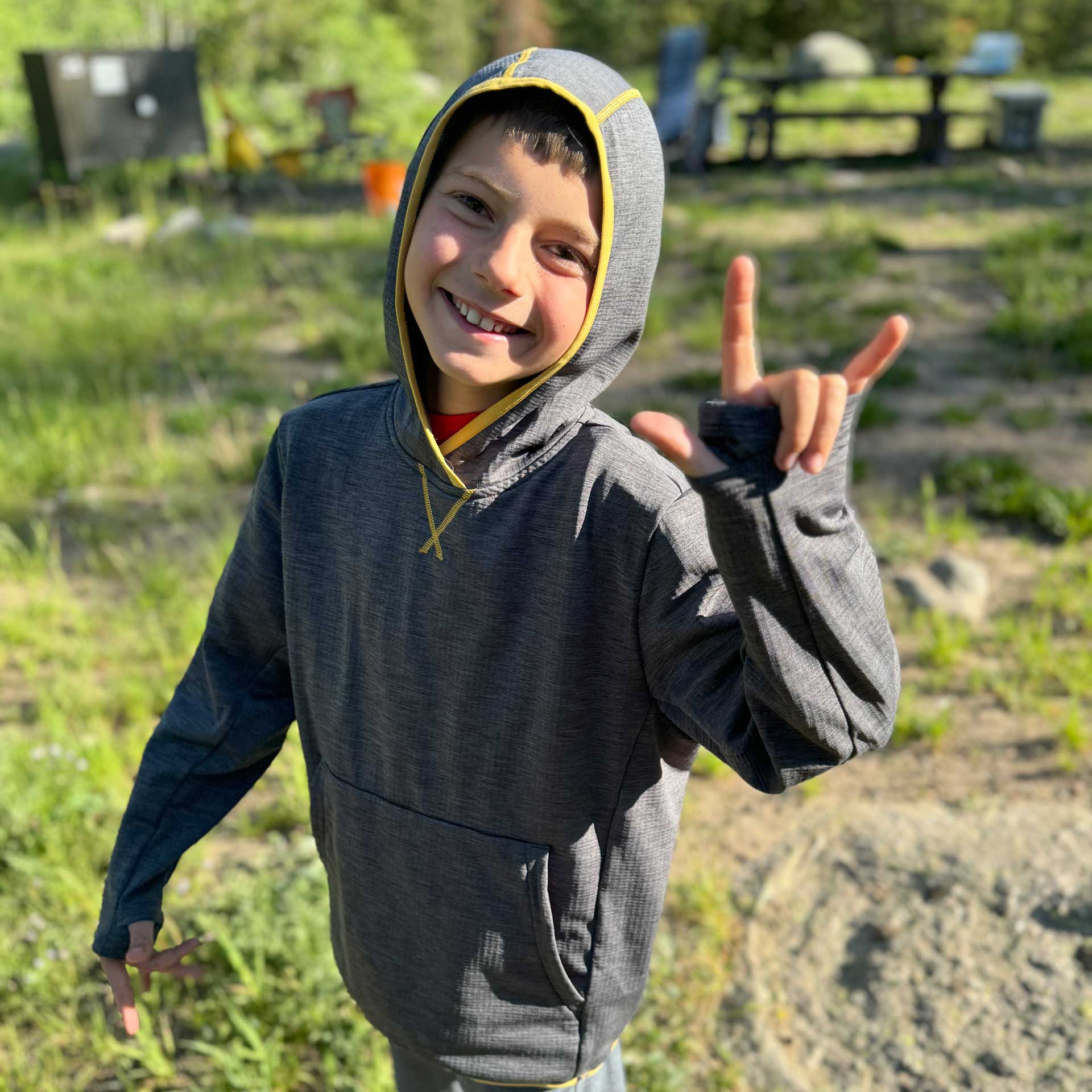 Tumbler - Youth Grid Fleece Hoodie