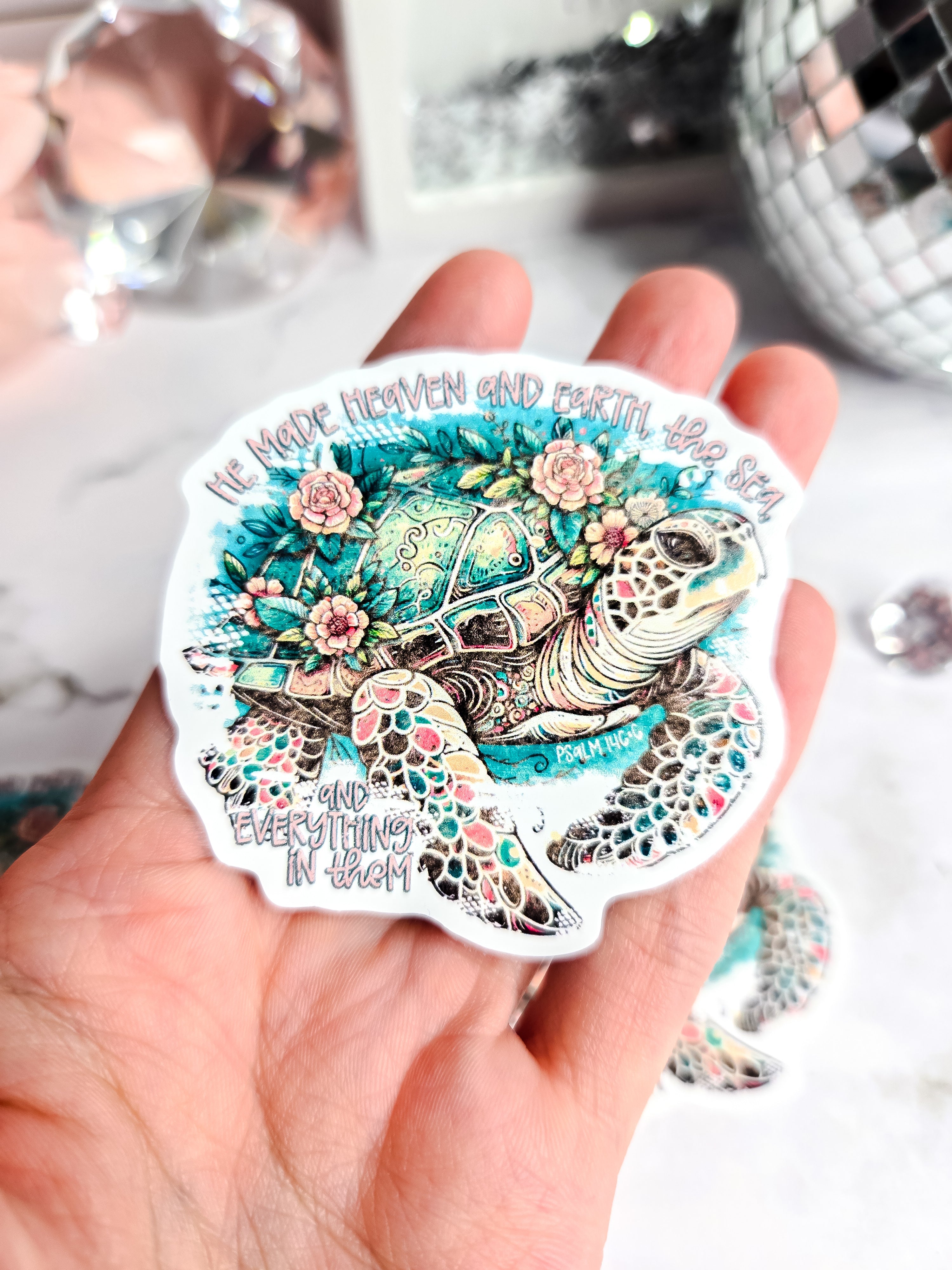 He Made Heaven, Earth, The Sea Sticker