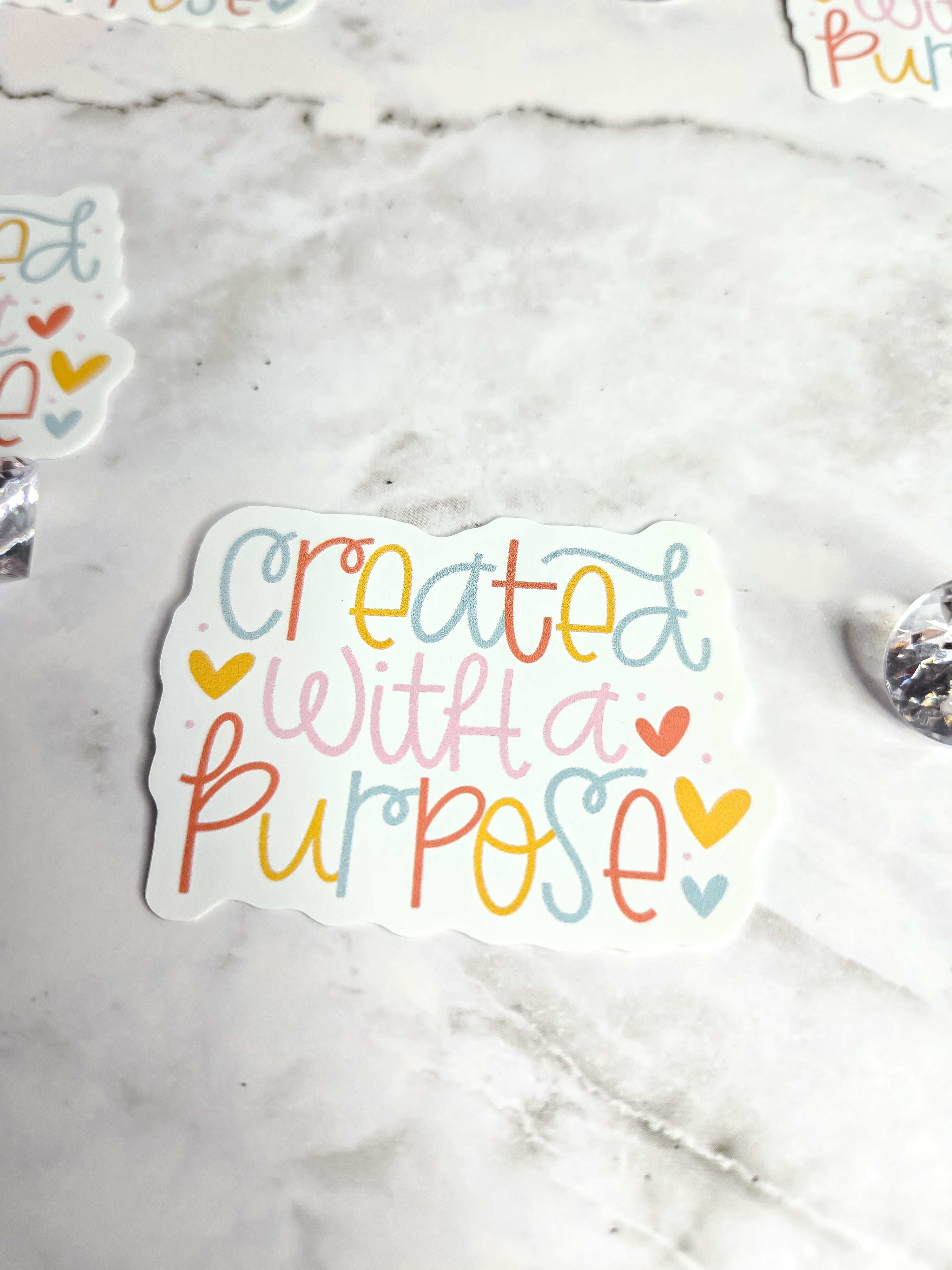 Created With A Purpose Sticker