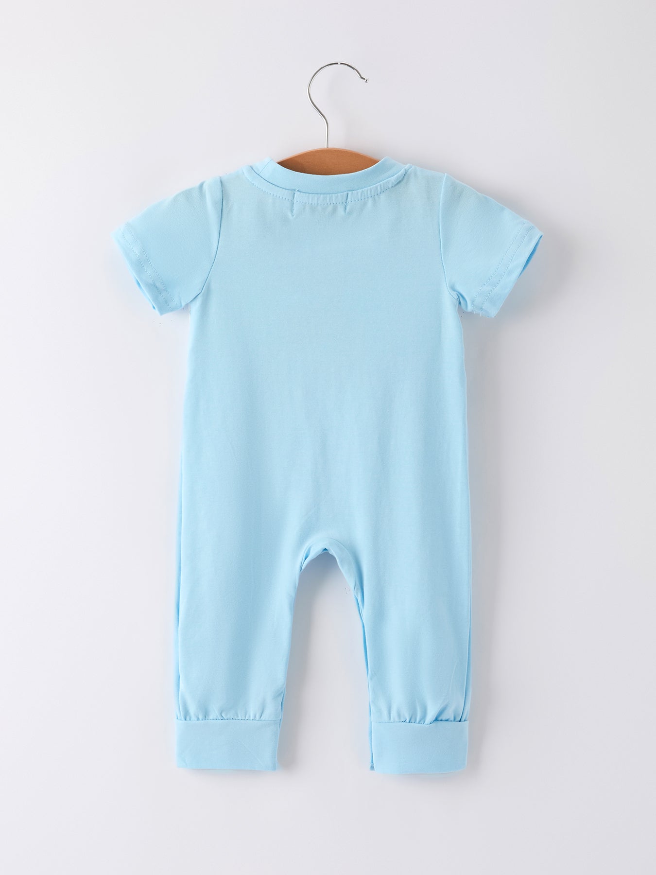 Blue Smocked Church Christ Bishop Christening Toddler Boys' Romper