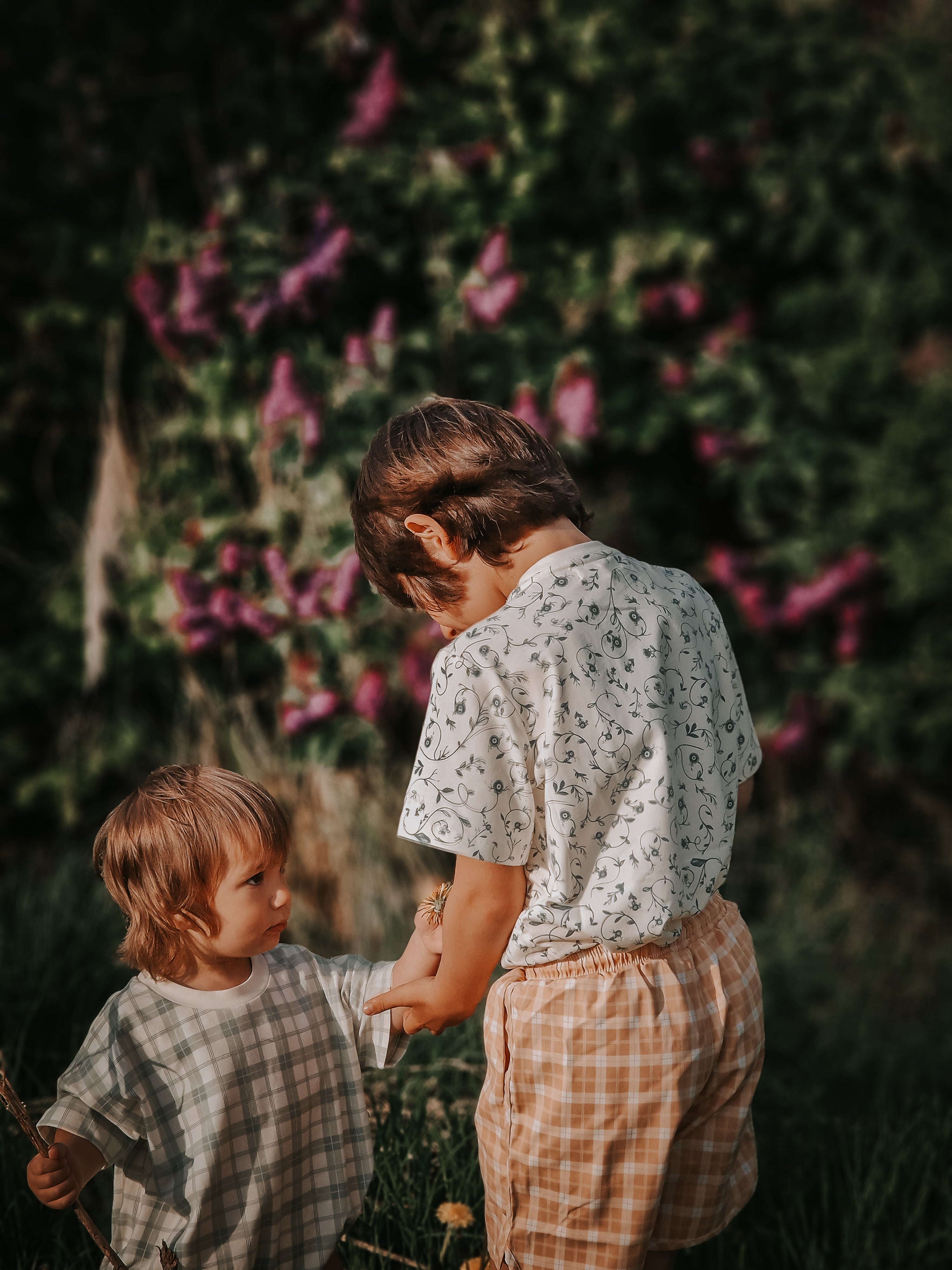 Oversized T-shirt | Organic Cotton Jersey - Scandi Floral