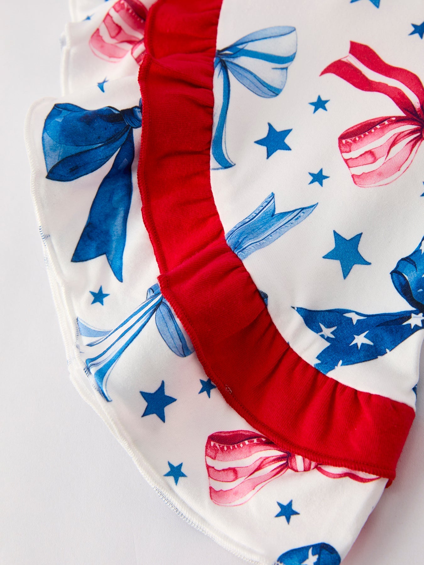 4th Of July Bow Print Jumpsuit
