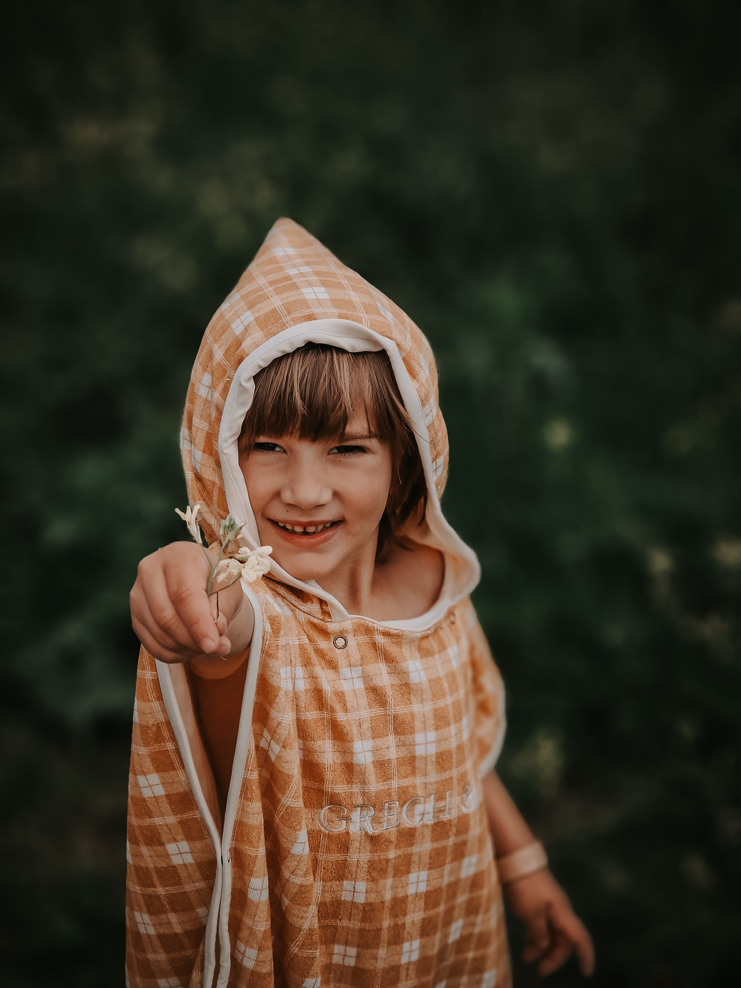 Bathing Towel Poncho | Organic Cotton - Buckwheat