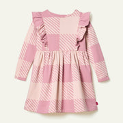 Recycled Cotton Buffalo Check Ruffledress