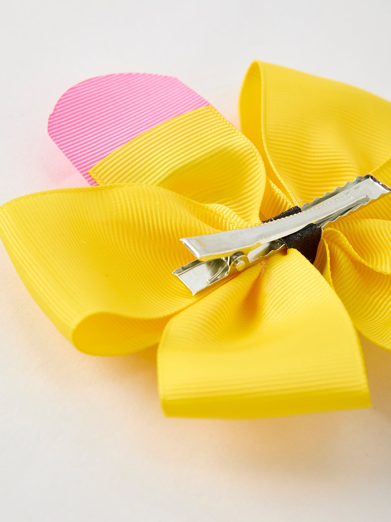 Back To School Pencil Bow 4.3 Inch Hair Clip