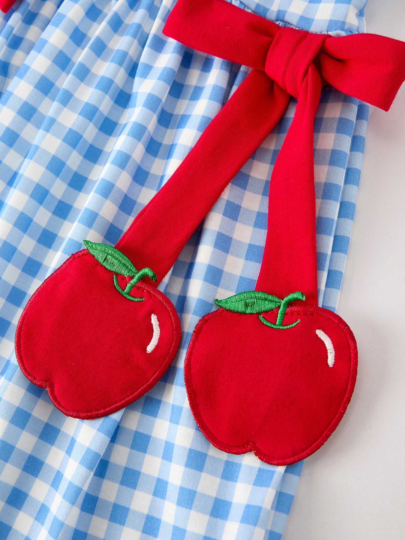 Back To School Girls Striped Lapels Bow Dress