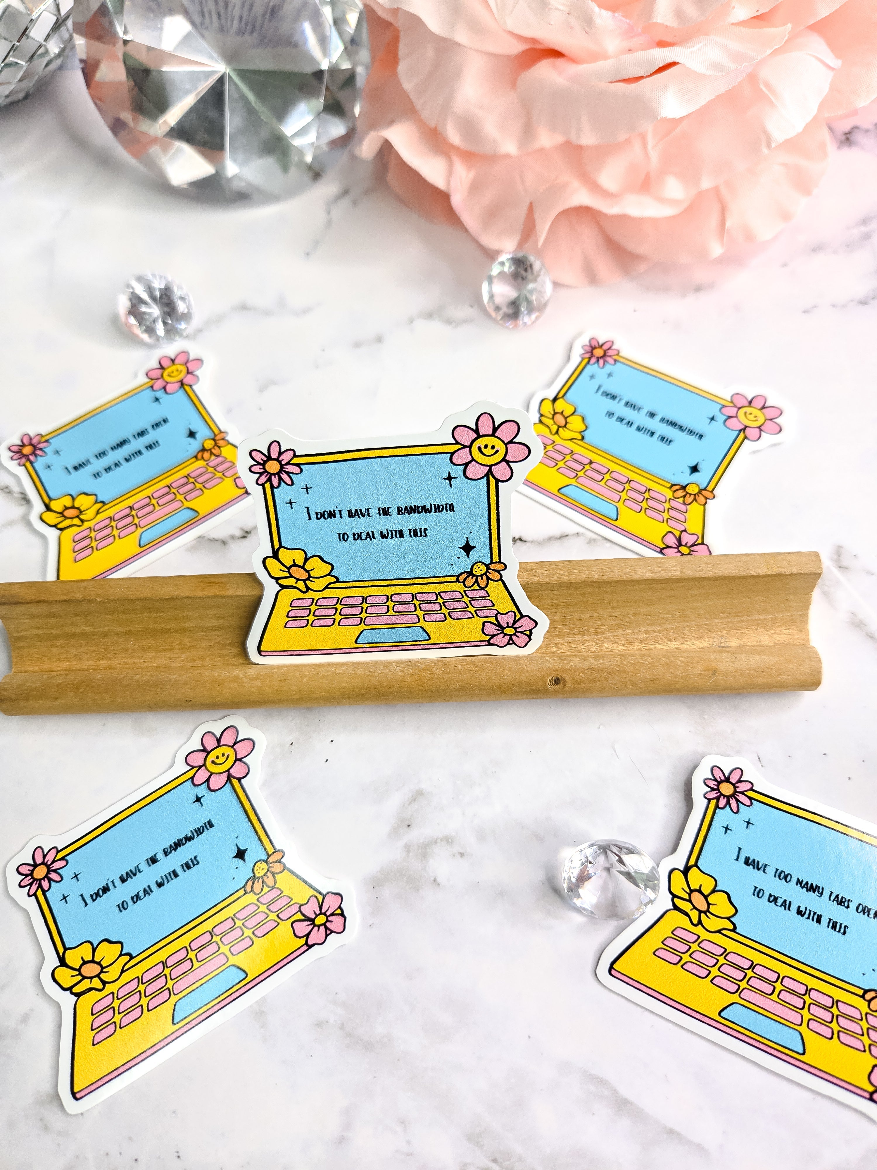 I Cant Deal Laptop Sticker