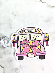 Back To School In Style Bus Sticker