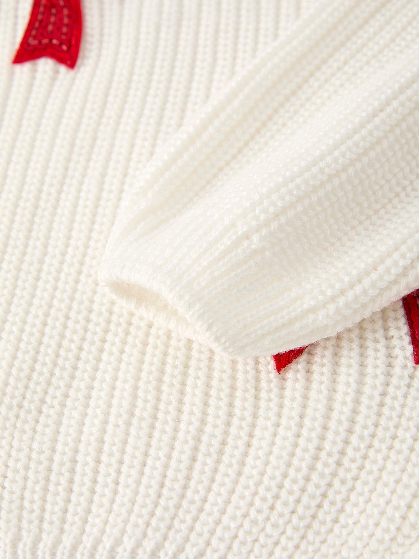 Mommy & Me Winter Girls Bow Sequins Pullover Sweater