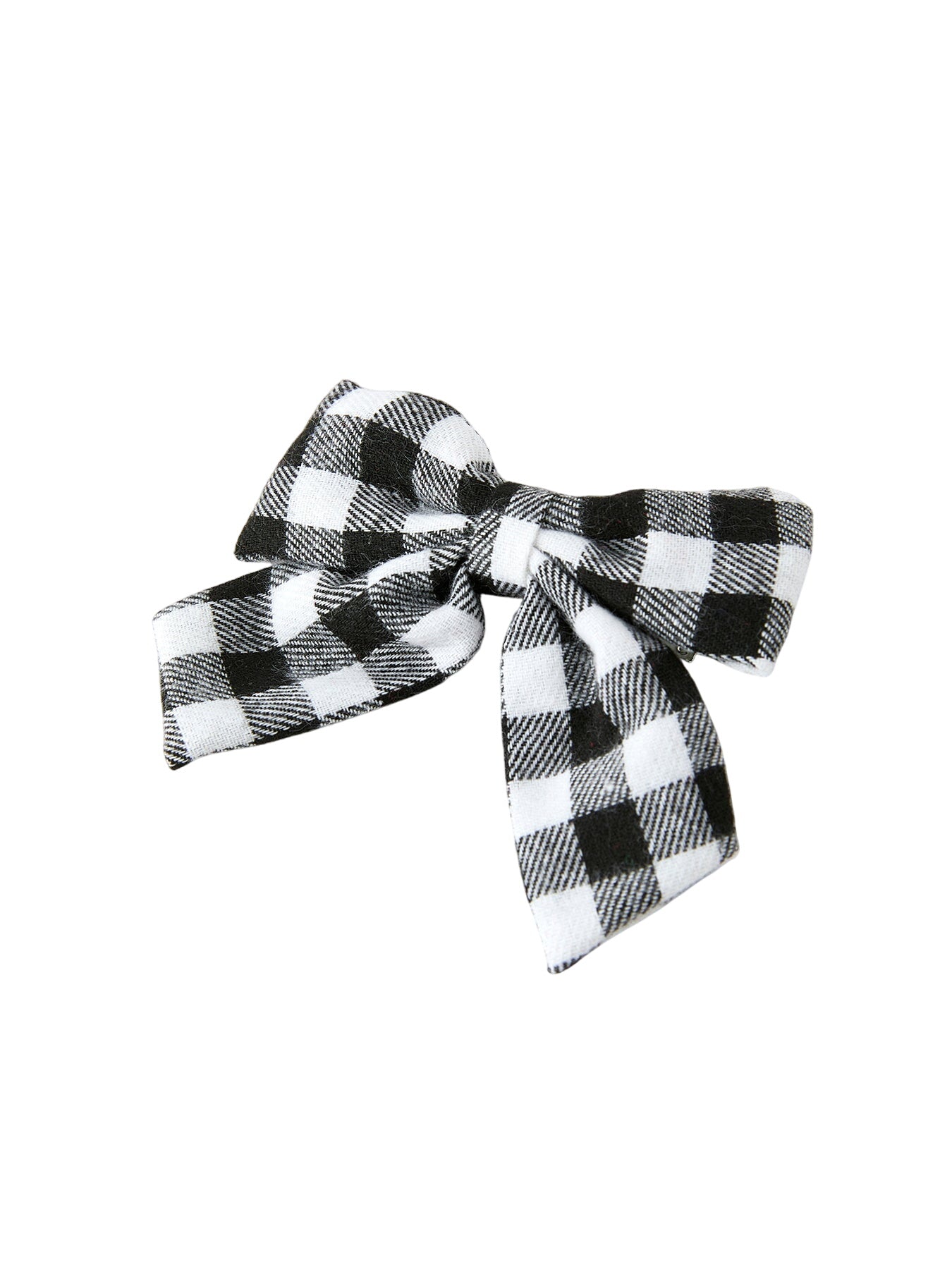 Winter Christmas Plaid Bow Hair Clip
