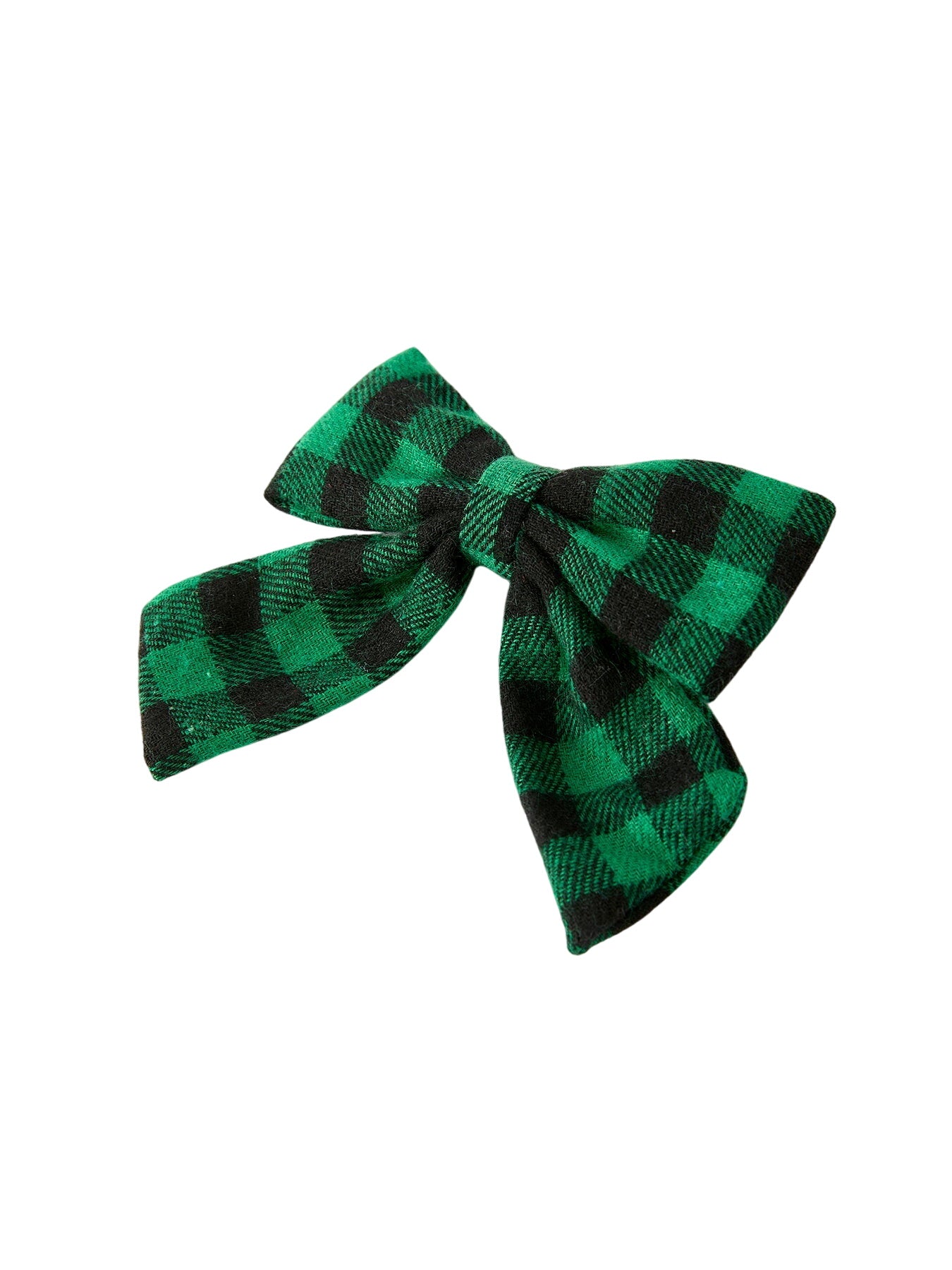 Winter Christmas Plaid Bow Hair Clip