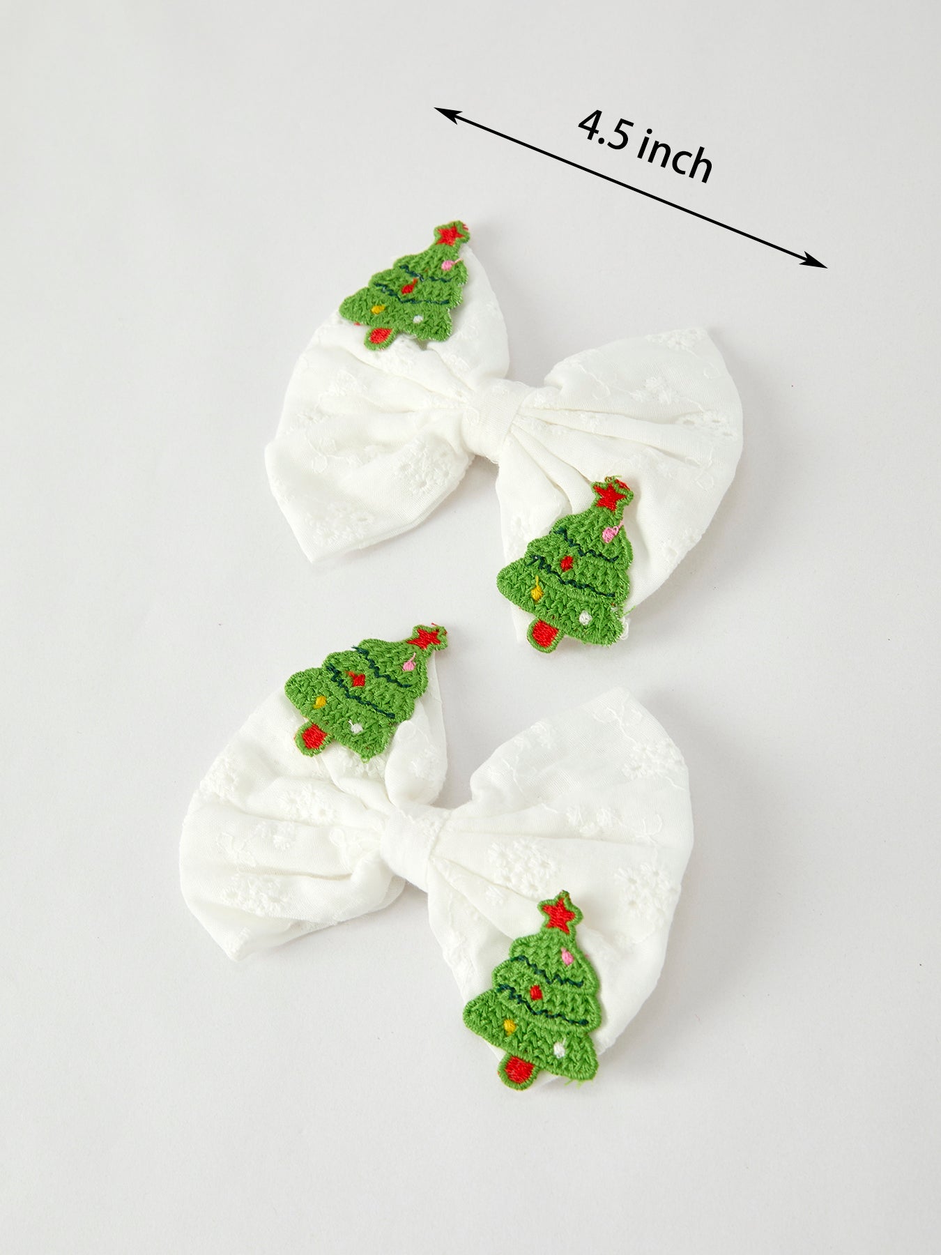 Winter Christmas Tree Hair Clips 2 Pack