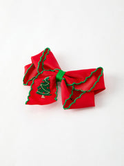 Winter Christmas Tree Hair Clip