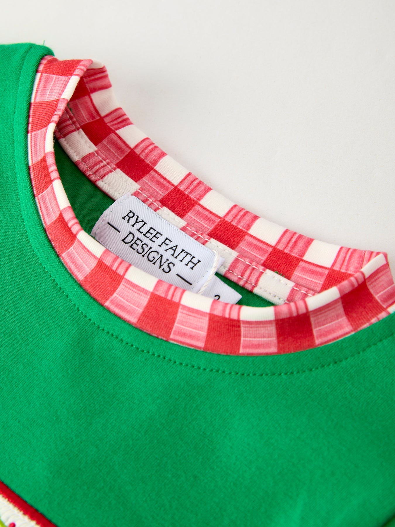 Christmas Character Candy Embroidery Green Boys Set