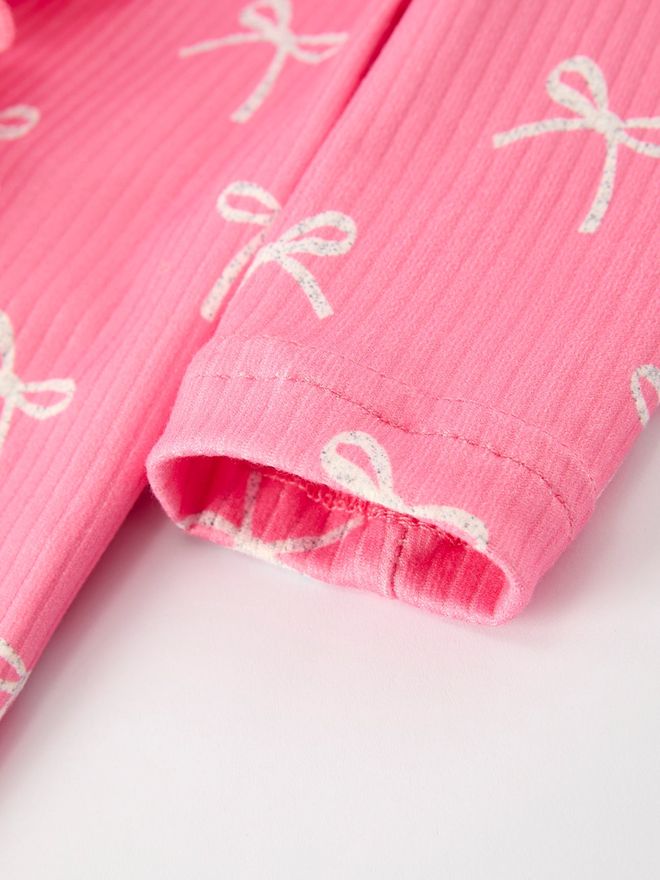 Christmas Bow Pink Romper With Hat: Sweet And Stylish Baby Outfit