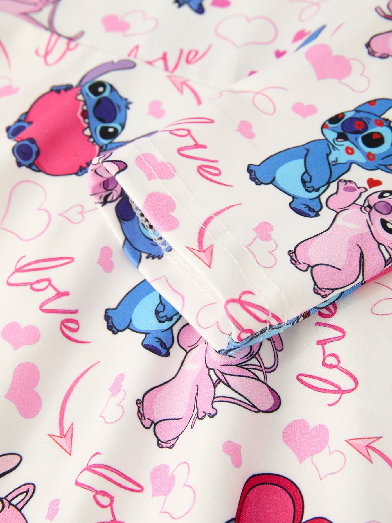 Valentine Character Love Print Dress For Toddler Girls