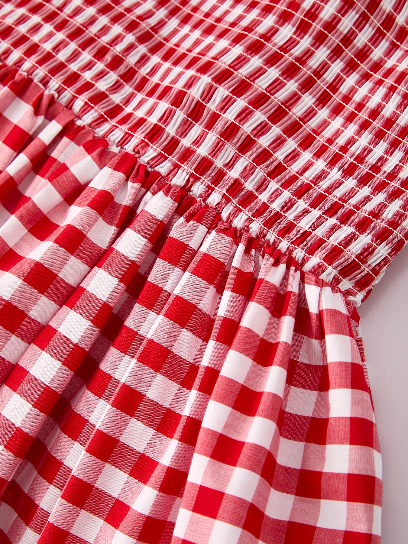 Mommy & Me Adult Dress – Red Plaid Sleeveless Outfit For Party