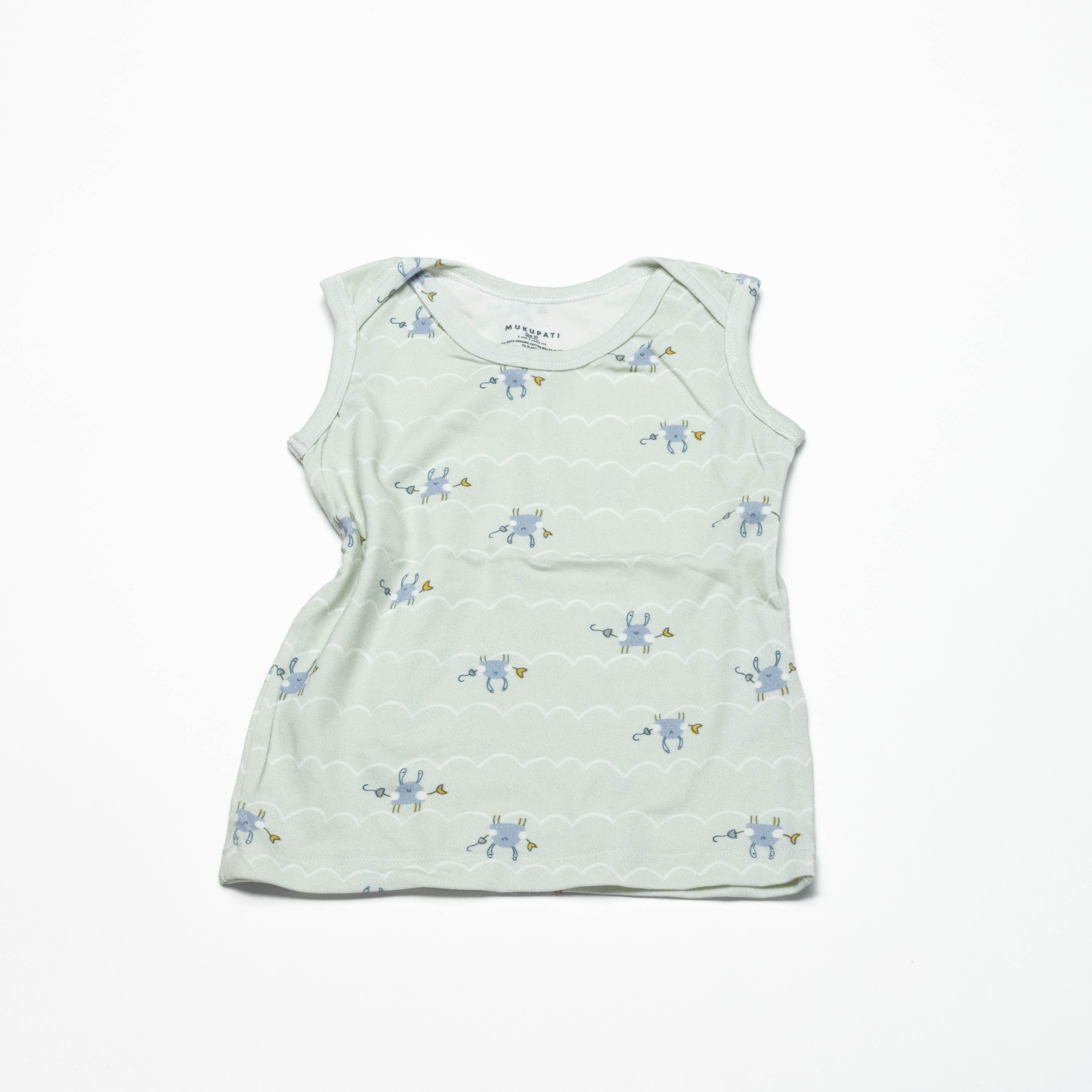 Non-toxic Organic Toddler Undershirts Top– Soft & Sustainable (size 2)