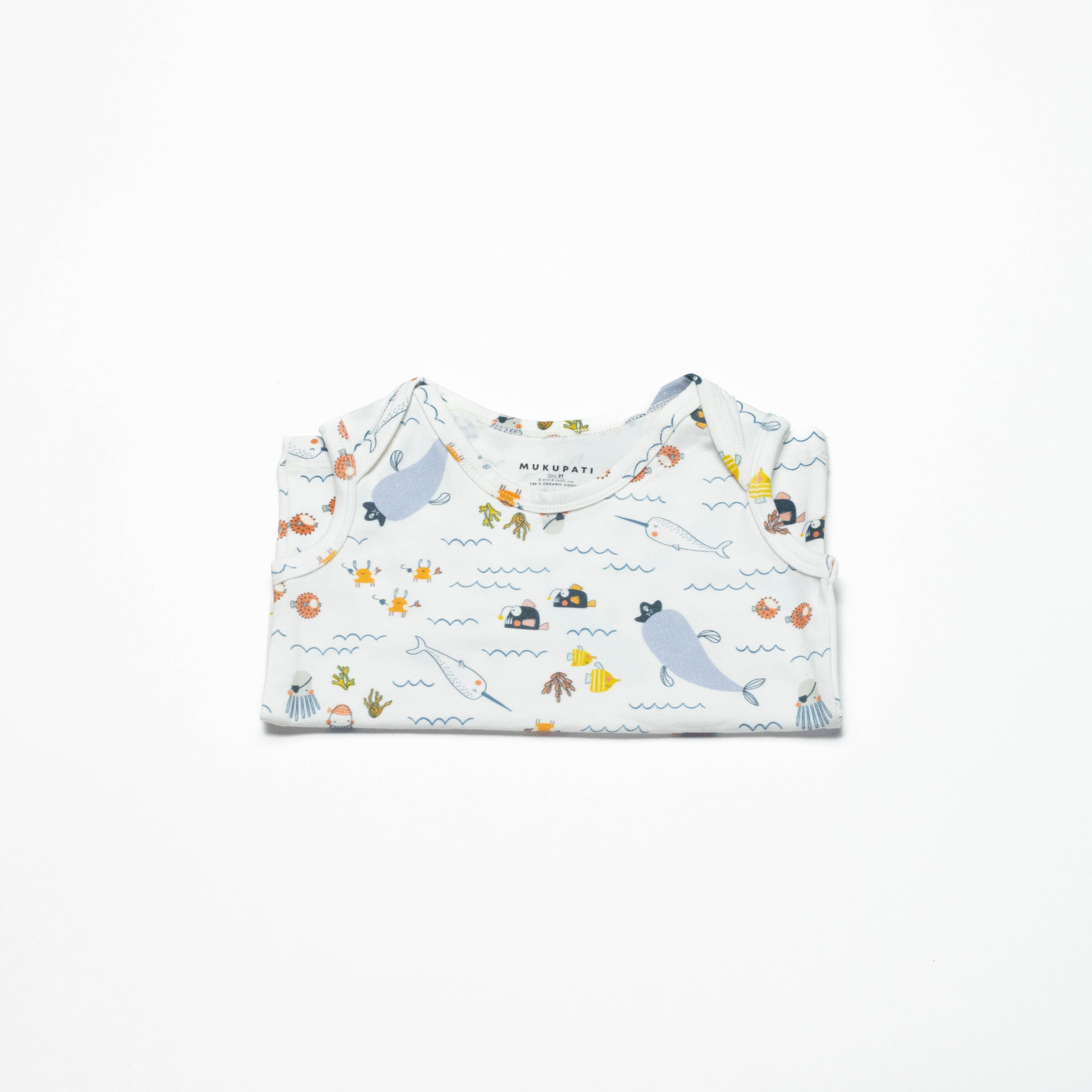 Non-toxic Organic Toddler Undershirts Top– Soft & Sustainable (size 2)