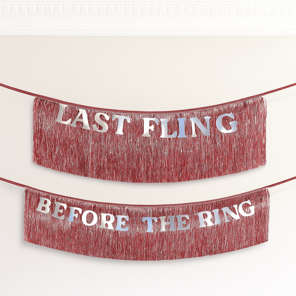 Last Fling Before The Ring Bachelorette Fringe Banner