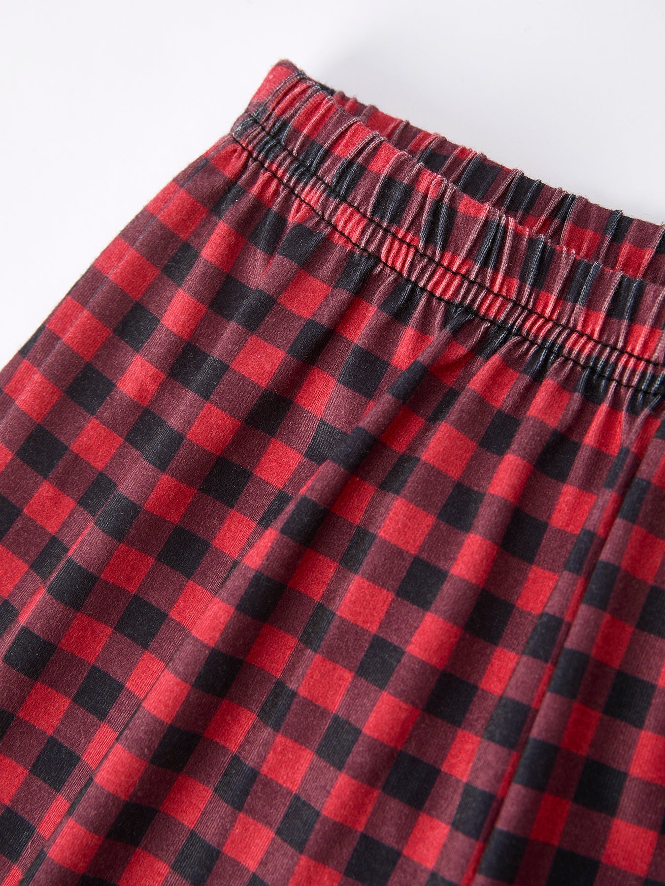 Valentine's Day Letter Print Top + Plaid Pants Boys Set