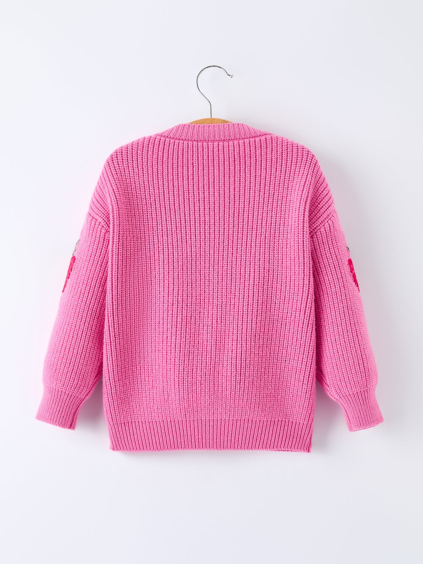 Girls' Valentine's Day Strawberry Cardigan Sweater